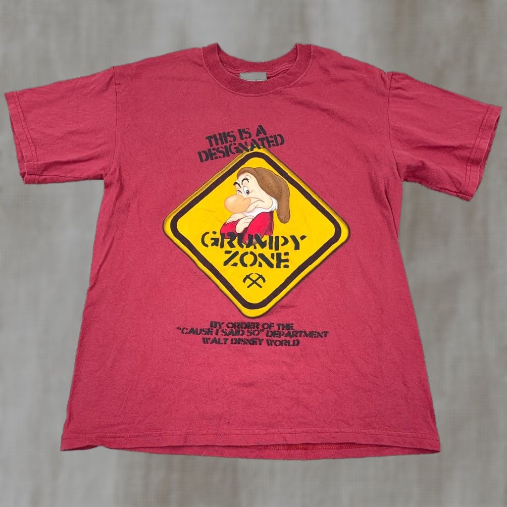 Disney VINTAGE Disney Shirt Men M Red Grumpy Zone Tee Walt World Adult Retro Disney Shirt M Red Grumpy Zone Tee Mens Size US M / EU 48-50 / 2 - 1 Thumbnail