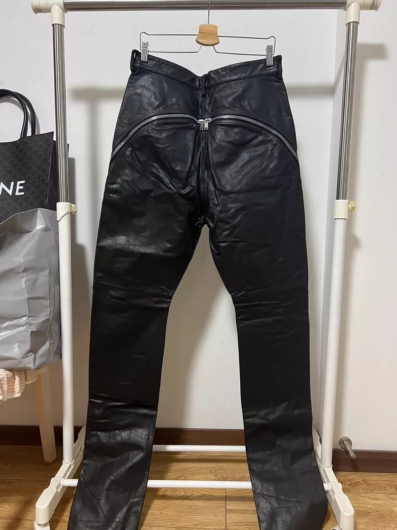 Rick Owens rick owens Main line zip leather pants 2501-Nextarrow Size US 32 / EU 48 - 2 Thumbnail