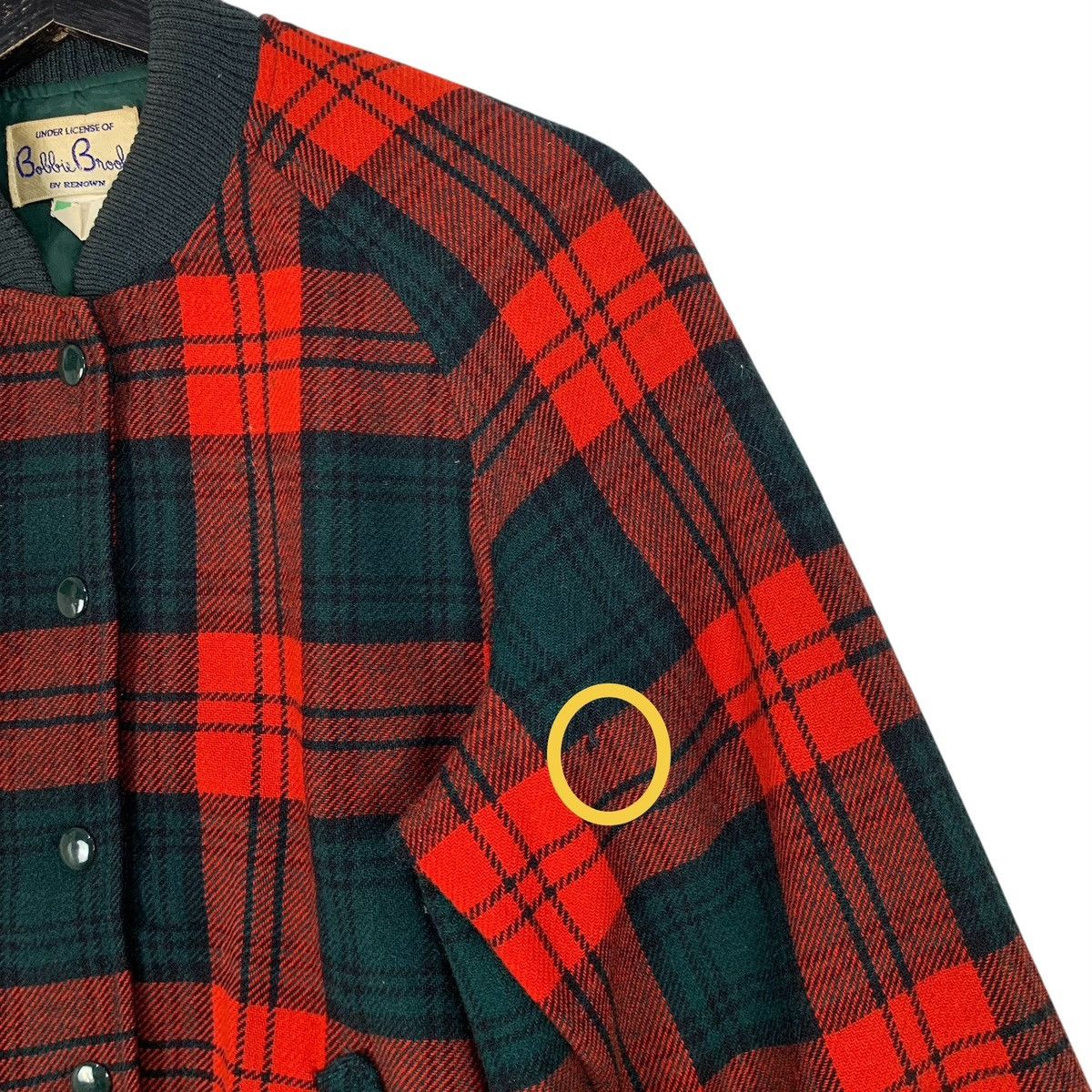 If Six Was Nine Vintage 90s Bobbie Brooks plaid bomber jacket Red Tartan Size US S / EU 44-46 / 1 - 8 Thumbnail