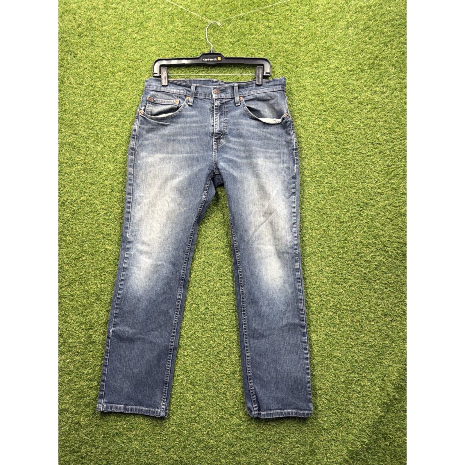 Levi's VINTAGE Levi's 559 Jeans Men 32x30 Relaxed Straight Blue Dark Wash USA 80s 90s Punk Rock Theme Mens Jeans Size US 32 / EU 48 - 2 Thumbnail