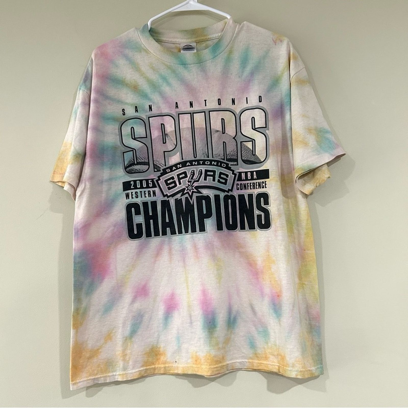 Delta 2005 San Antonio Spurs Champions Tie Dye Shirt Size US L / EU 52-54 / 3 - 1 Thumbnail