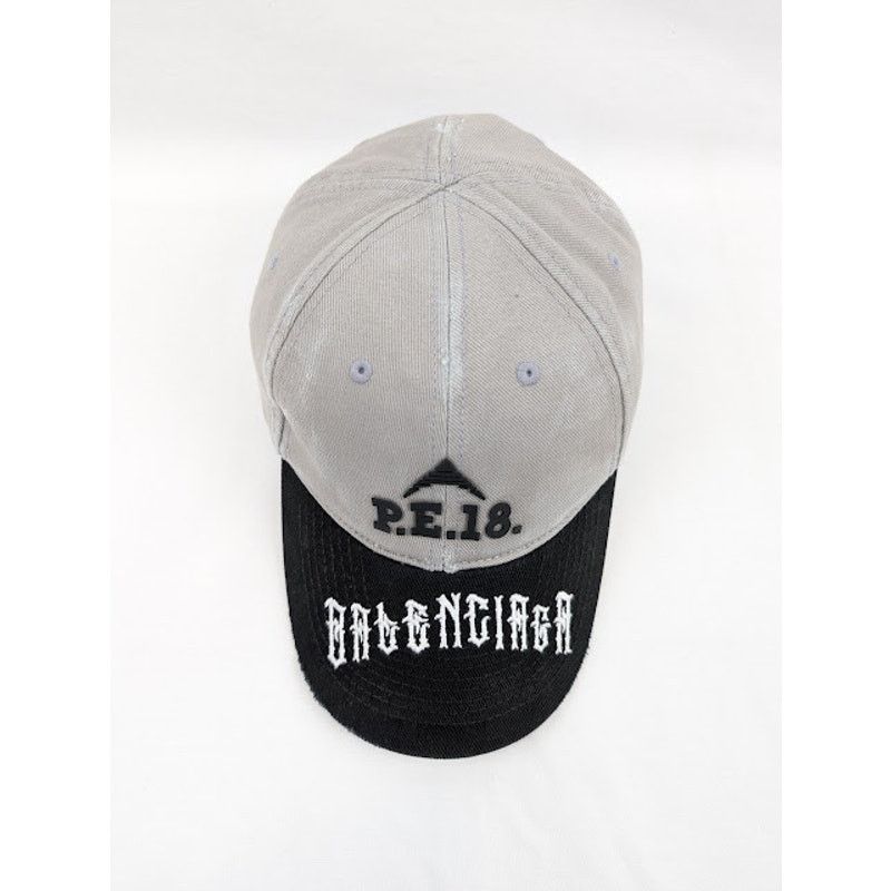 Balenciaga o1rshd1 Size: L / Cut Up Hat / Cap in Gray/Black Size ONE SIZE - 3 Thumbnail