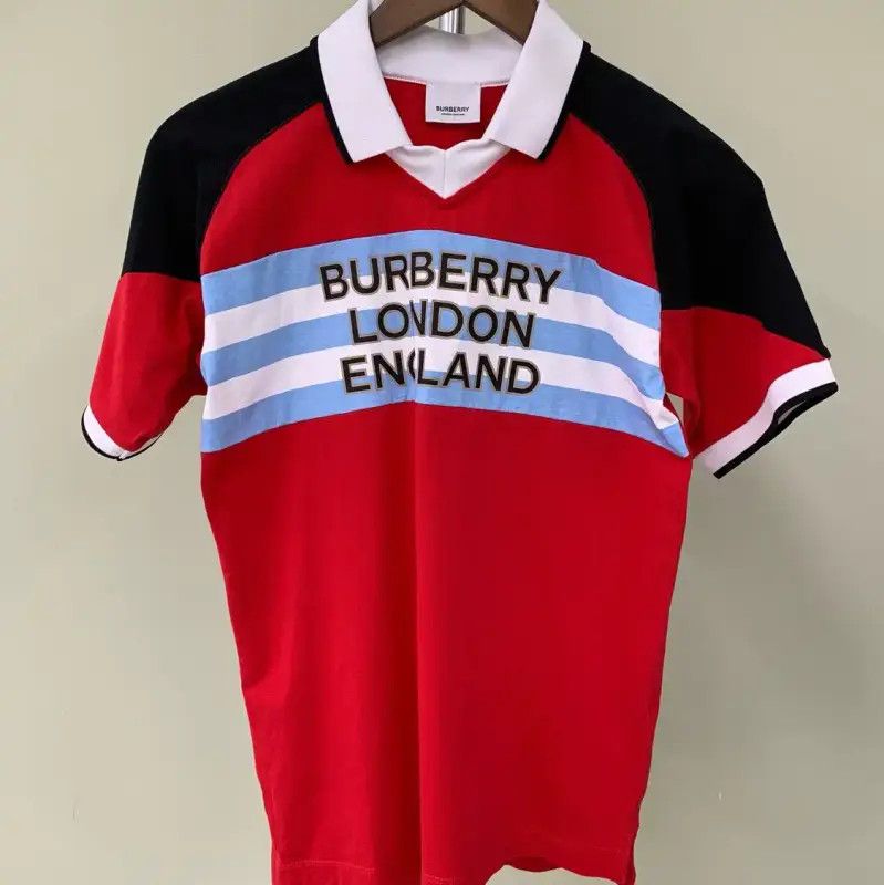 Burberry Burberry Colorful Cotton Men's Polo Size US M / EU 48-50 / 2 - 1 Thumbnail