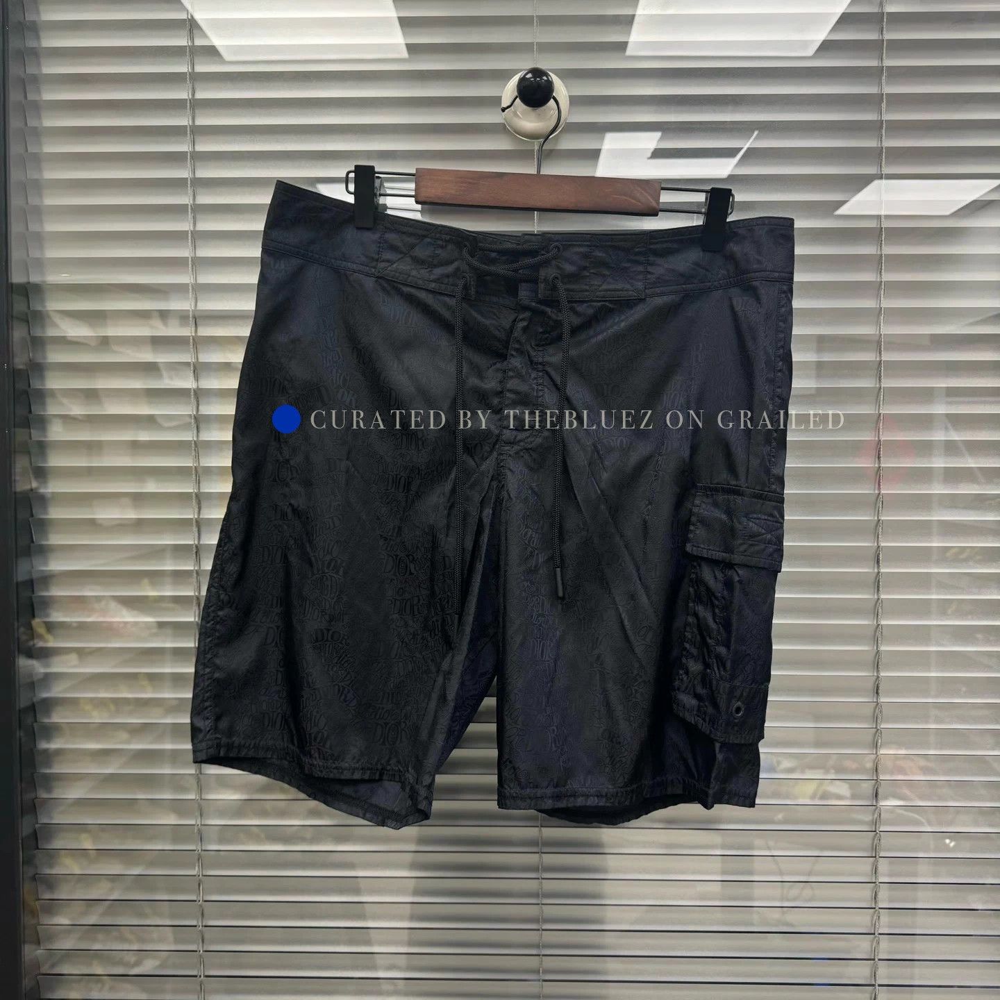 Dior Black Allover Print Shorts in Size 32 Size US 32 / EU 48 - 1 Thumbnail