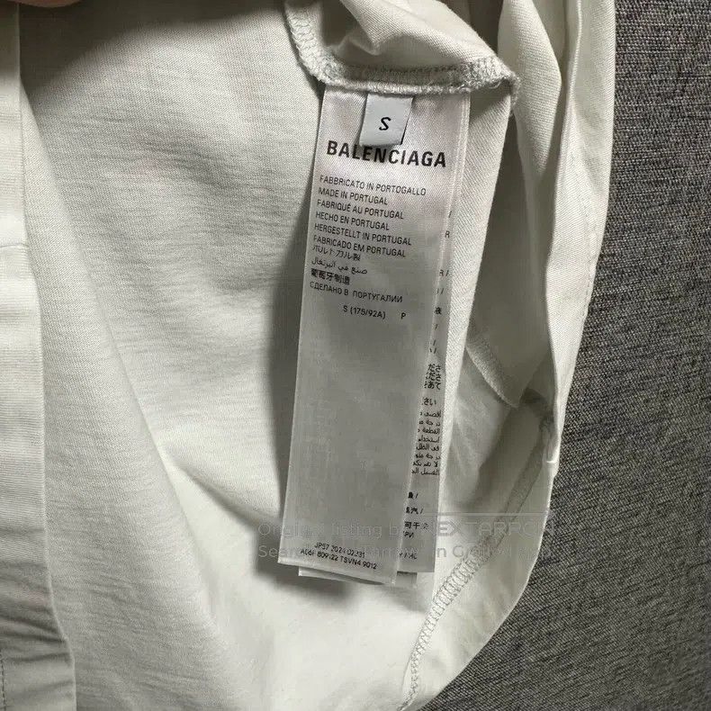Balenciaga Balenciaga White Round Neck Short Sleeve Size S Size US S / EU 44-46 / 1 - 4 Thumbnail