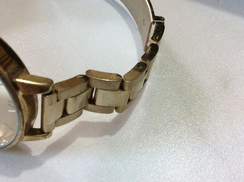 Designer Olivia gold dial stainless steel watch Size ONE SIZE - 3 Thumbnail