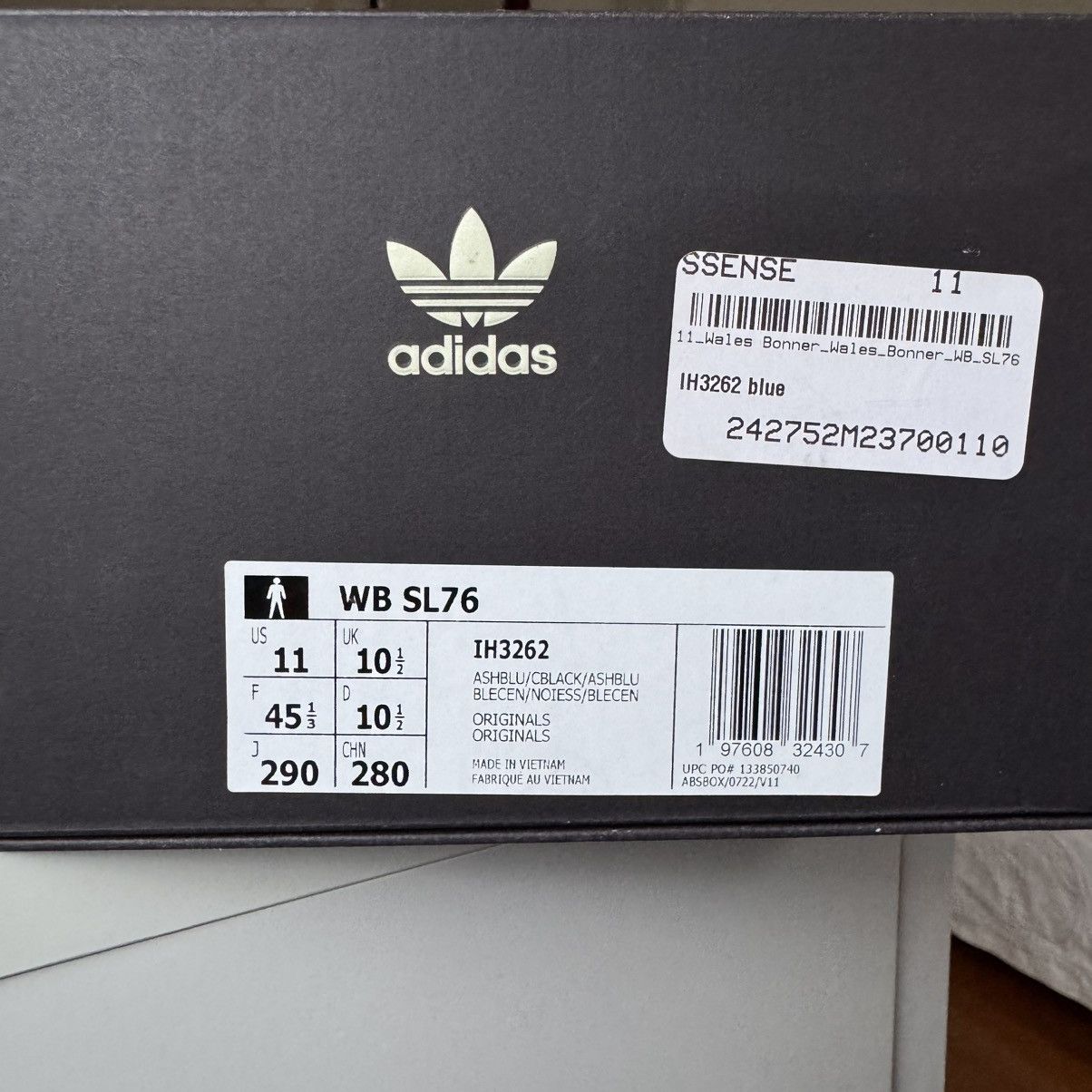 Adidas × Wales Bonner Adidas x Wales Bonner SL76 Ash Blue Sneakers - BRAND NEW Size US 11 / EU 44 - 11 Thumbnail