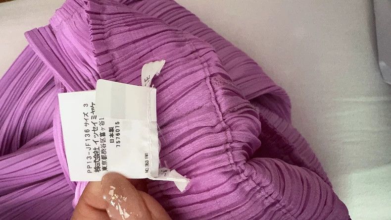 Issey Miyake issey miyake size:3 Pink and purple trousers 2506-Nextarro Size 42" / US 20 - 7 Thumbnail