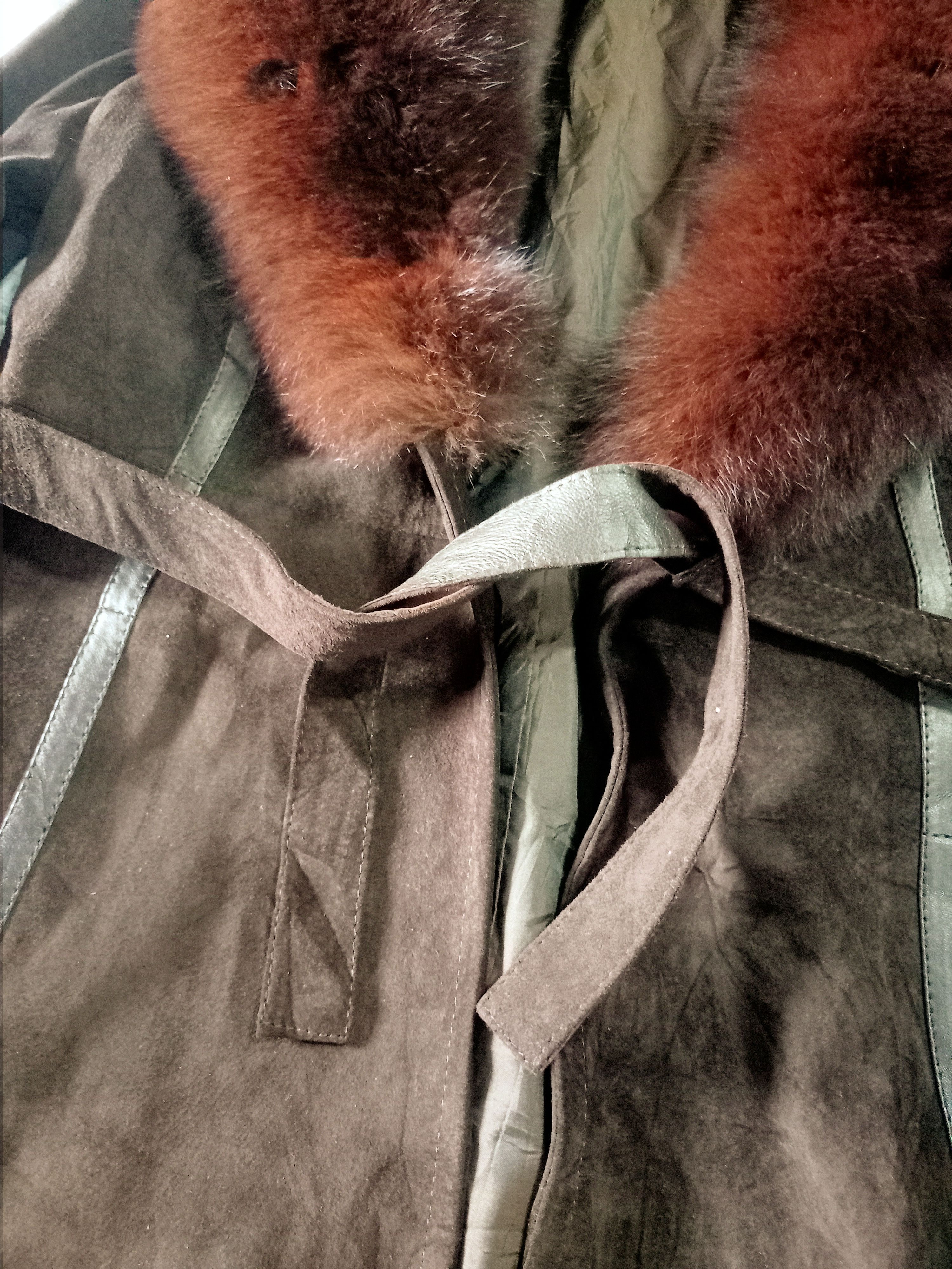 Japanese Brand 🔥RARE🔥 SUEDE LEATHER LONG JACKET Size S / US 4 / IT 40 - 5 Thumbnail