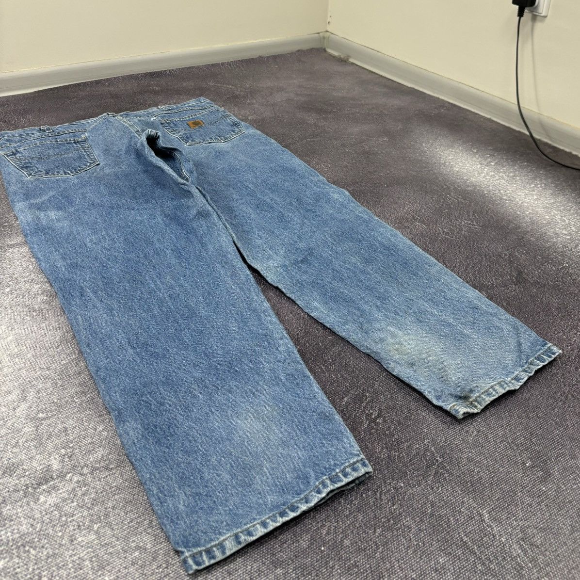 Carhartt Vintage Carhartt Blue Y2K USA 90s Hype Baggy Jeans Size US 40 / EU 56 - 3 Thumbnail