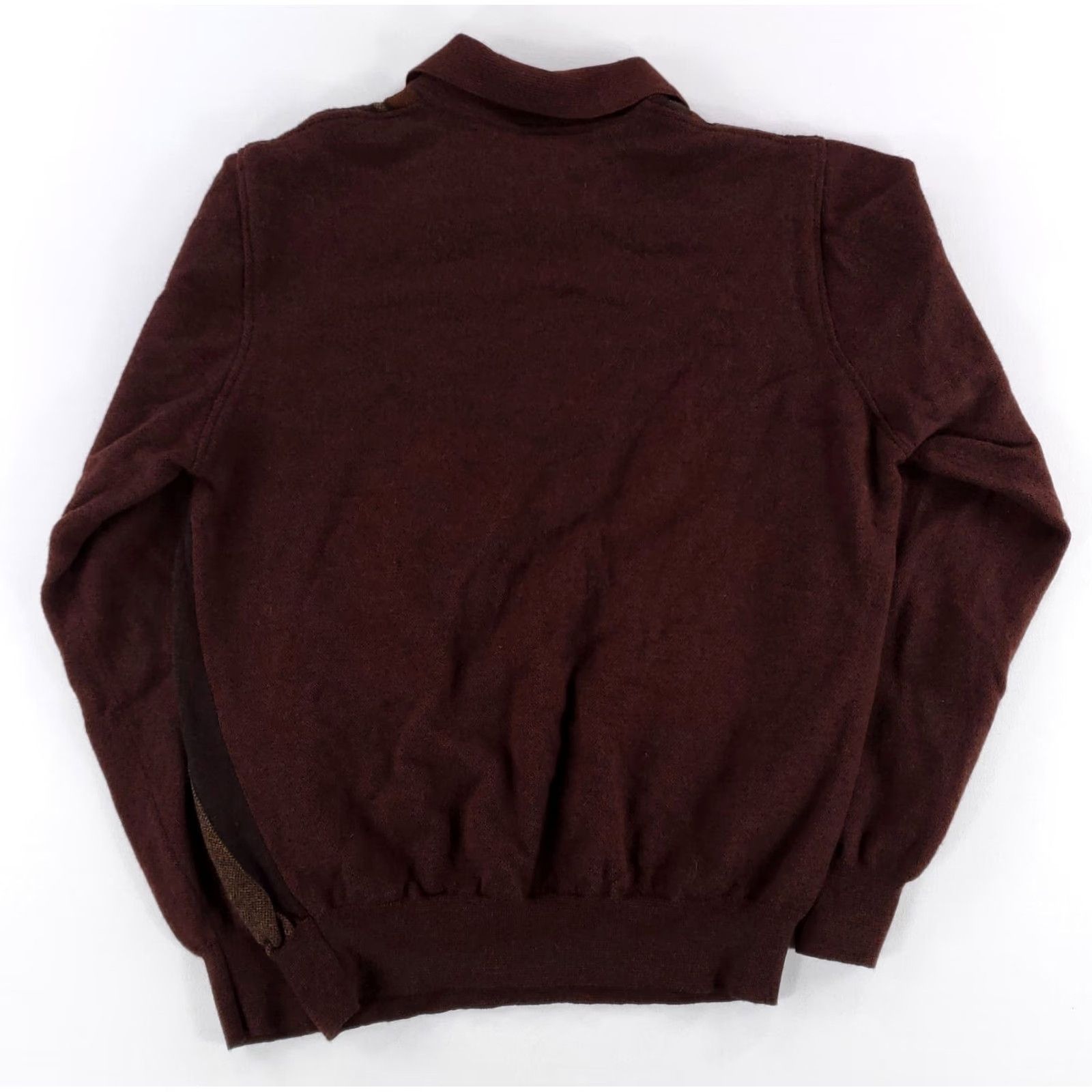 Vintage Dalmine 1/4 Zip Wool Sweater Long Sleeve Made Italy Mens L Red Brown Orange 52 Wool Pullover Size US L / EU 52-54 / 3 - 4 Thumbnail