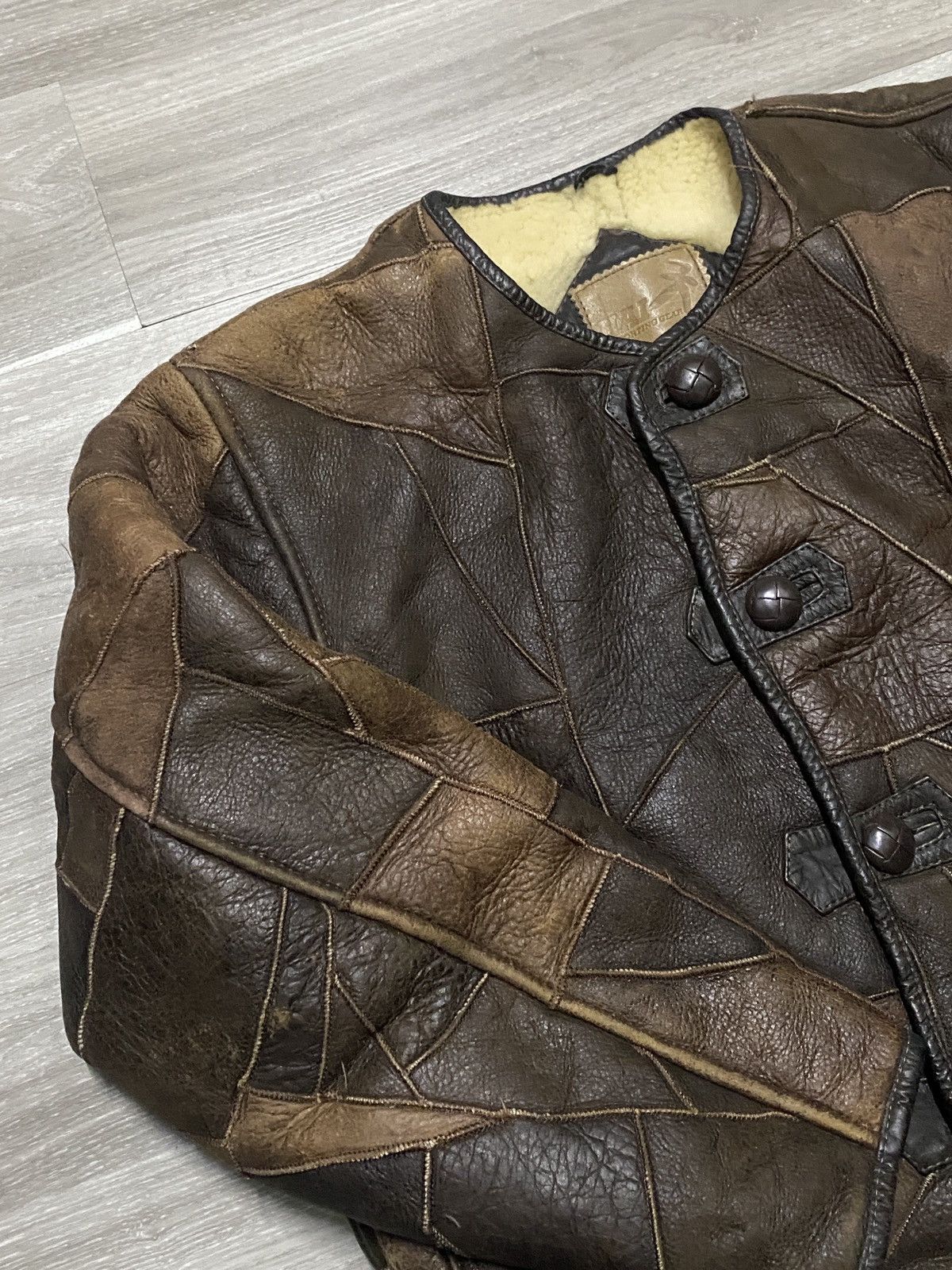 Hai Sporting Gear Hai sporting gear by Issey miyake Leather patch work jacket Size US M / EU 48-50 / 2 - 2 Thumbnail