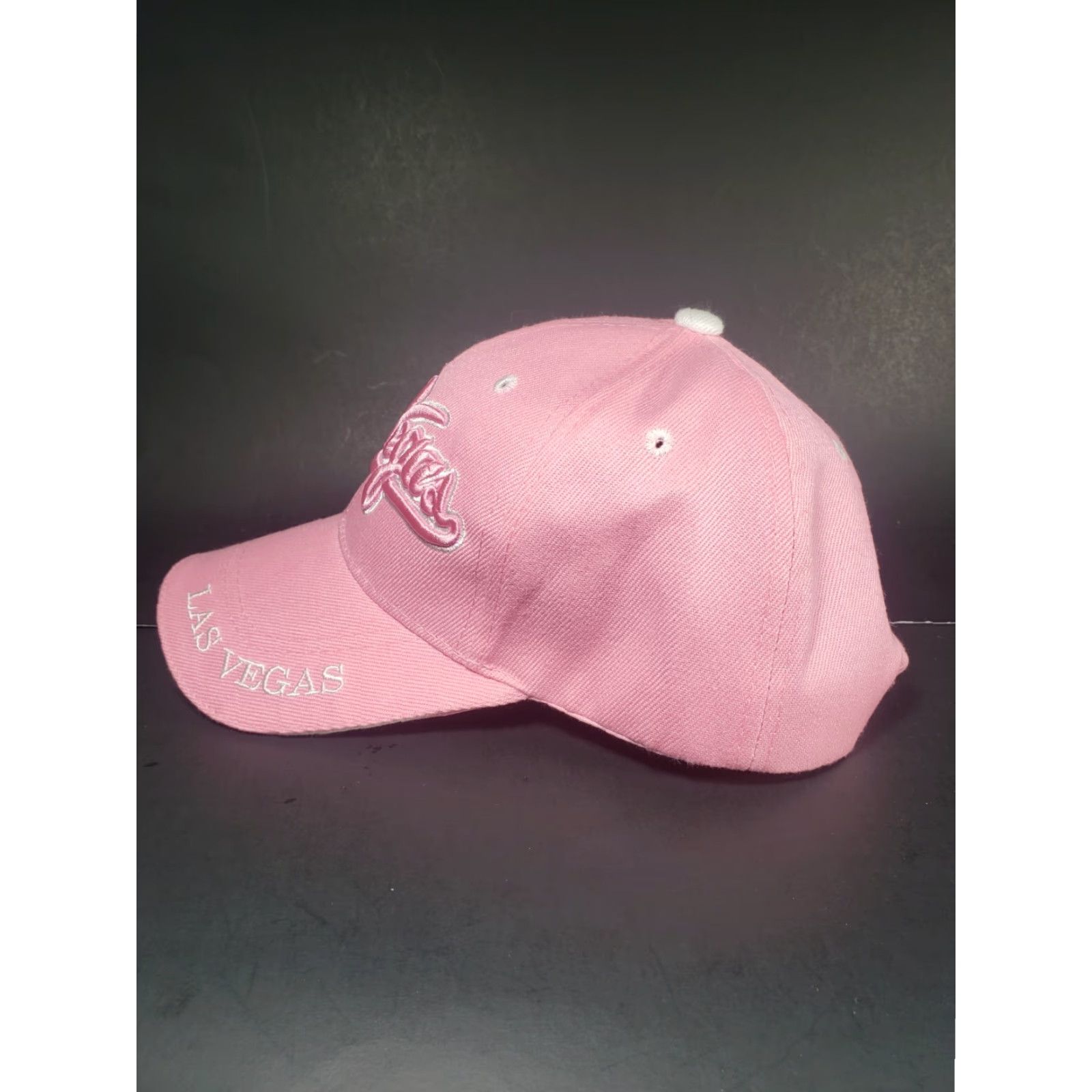 Pinko Las Vegas Women's Pink Embroidered Adjustable Hat Baseball Cap Shirt? Size ONE SIZE - 7 Thumbnail