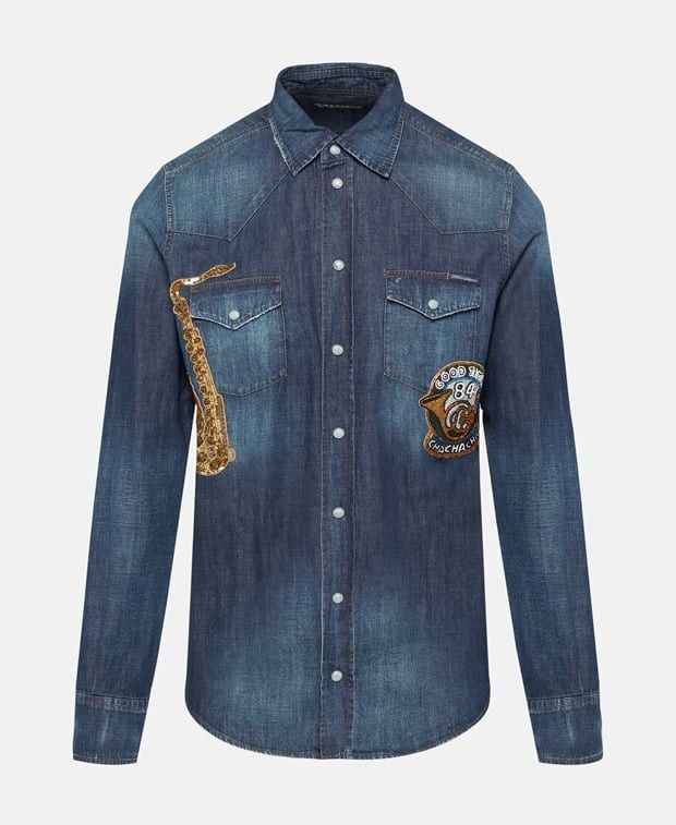 Dolce & Gabbana Denim shirt Size 38R - 1 Preview