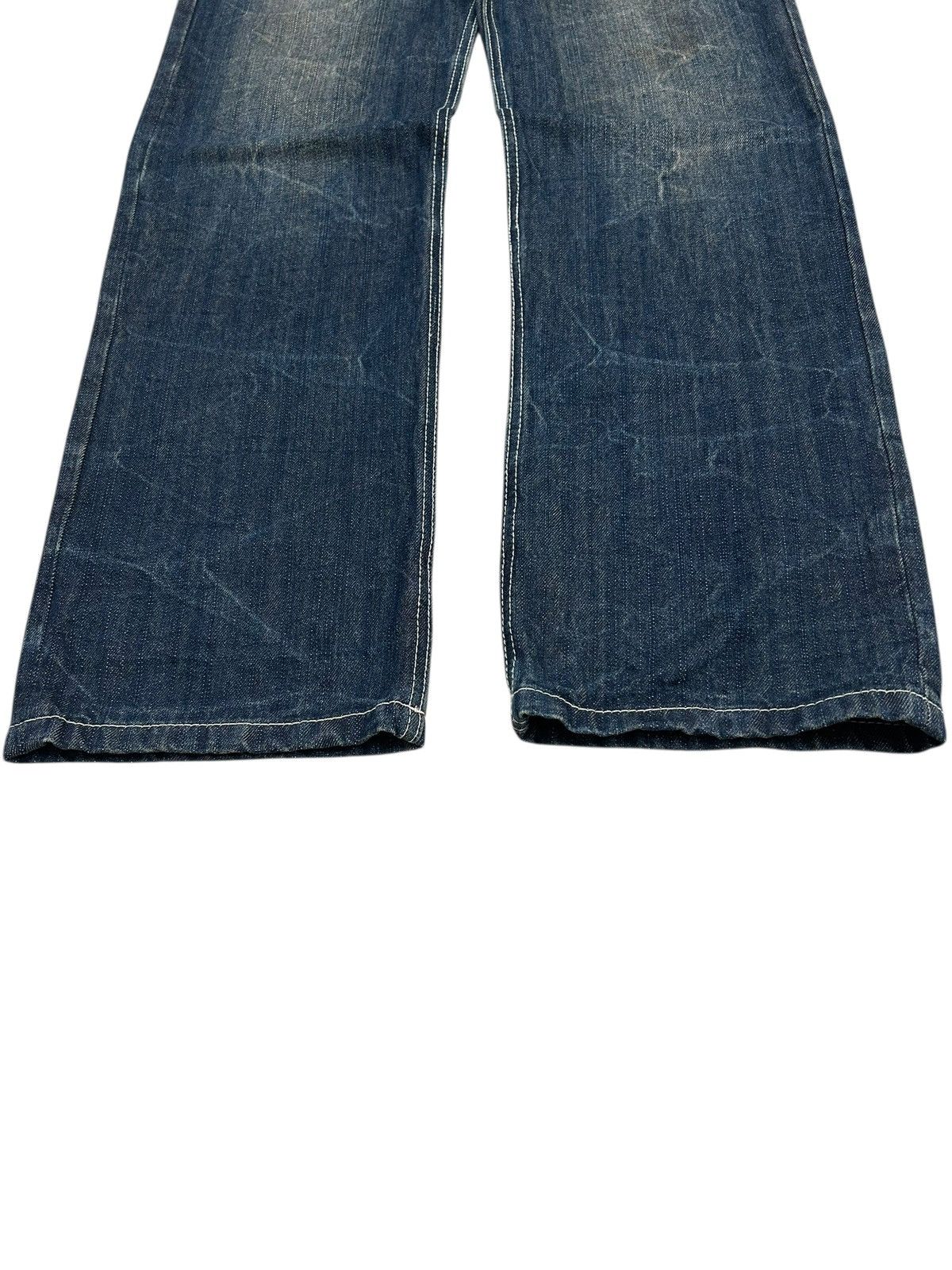 Le Grande Bleu (L.G.B.) Double Clutch Japan Brand Washed Clawn Mark Shoes Pocket Size US 31 - 6 Thumbnail