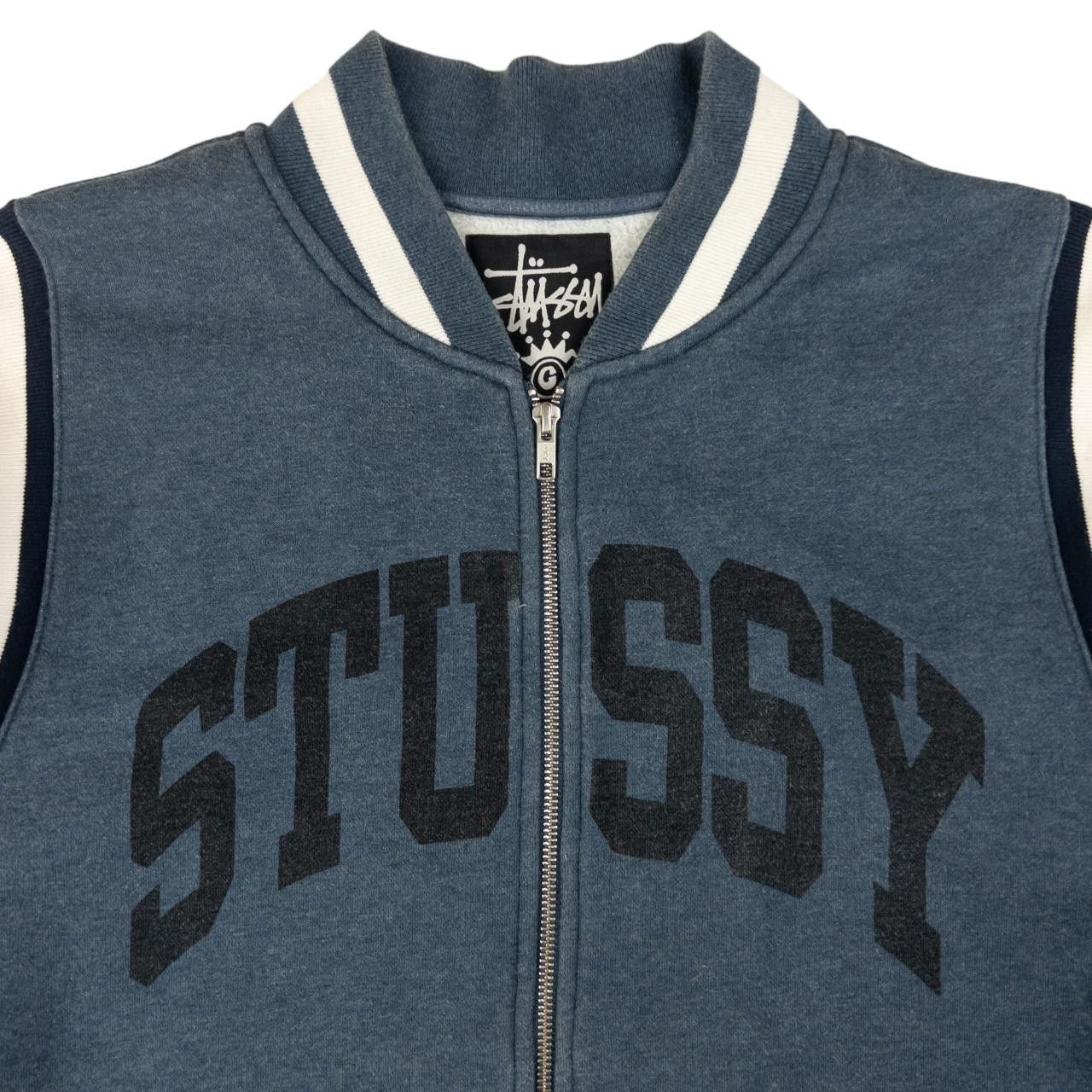 Stussy Vintage Stussy Varsity Zip Up Jacket Size XL Size US XL / EU 56 / 4 - 3 Thumbnail