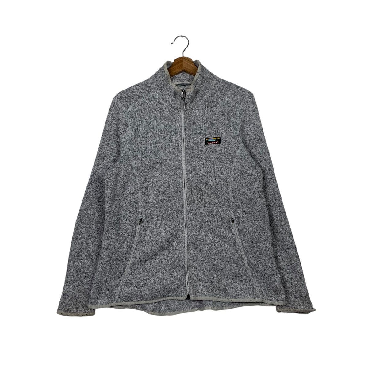 L.L. Bean LL Bean Small Logo Plain Zipper Sweater Size US L / EU 52-54 / 3 - 1 Thumbnail