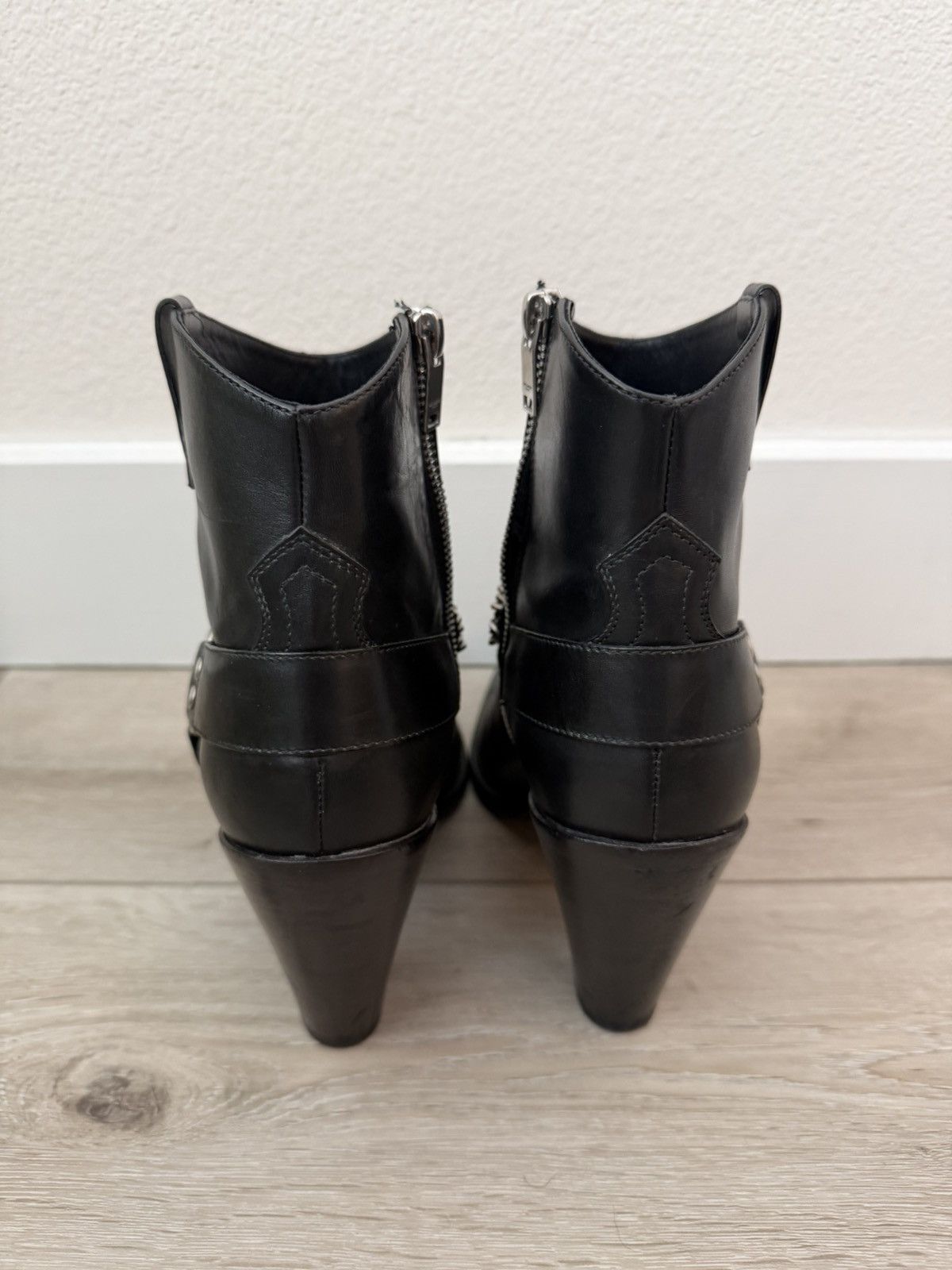 Saint Laurent Paris Curtis 80 Leather Chain Boots 40 Size US 10 / IT 40 - 4 Thumbnail