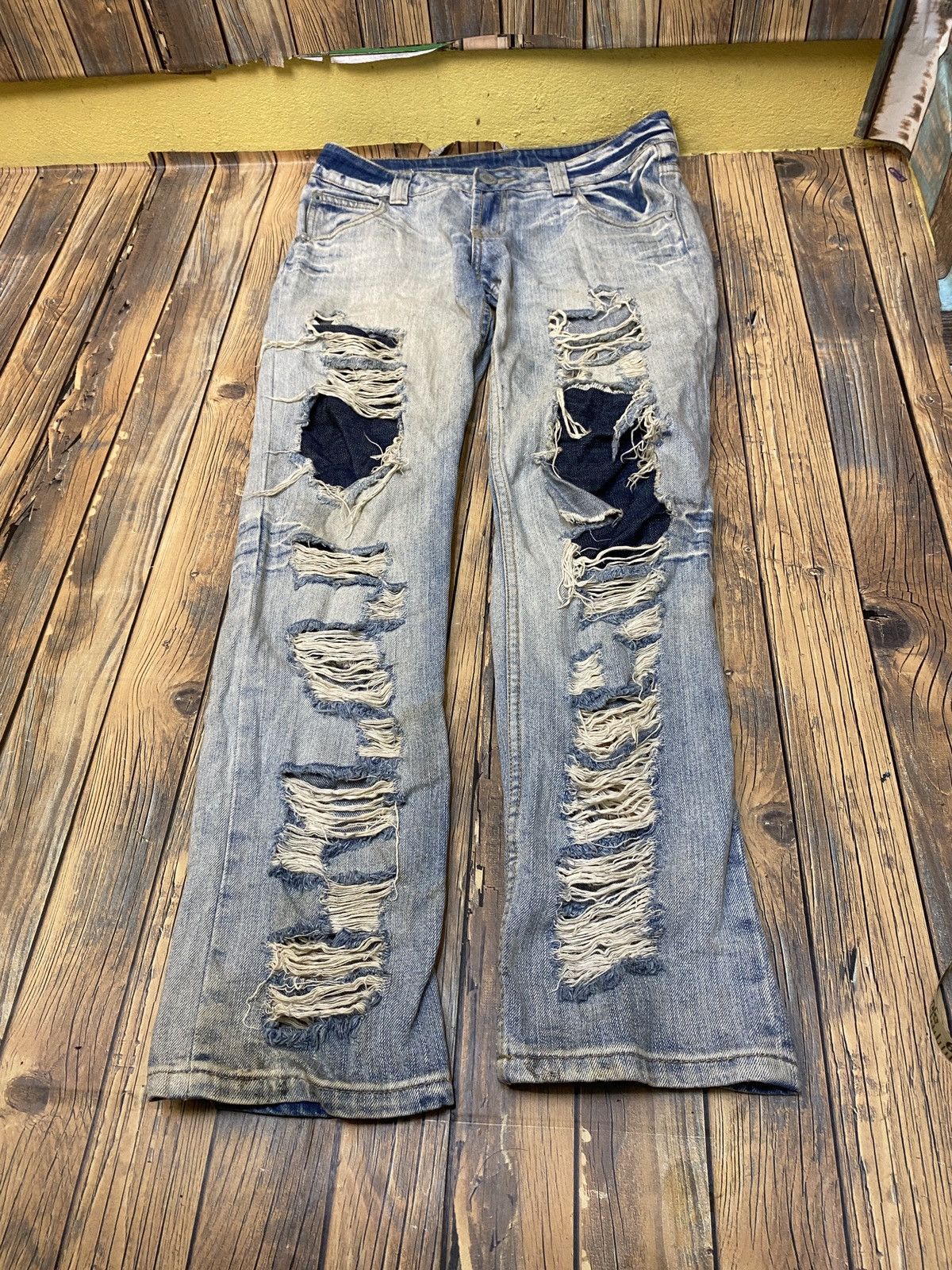 If Six Was Nine unbrand Distressed denim saiz 34(n01) Size US 34 / EU 50 - 6 Thumbnail