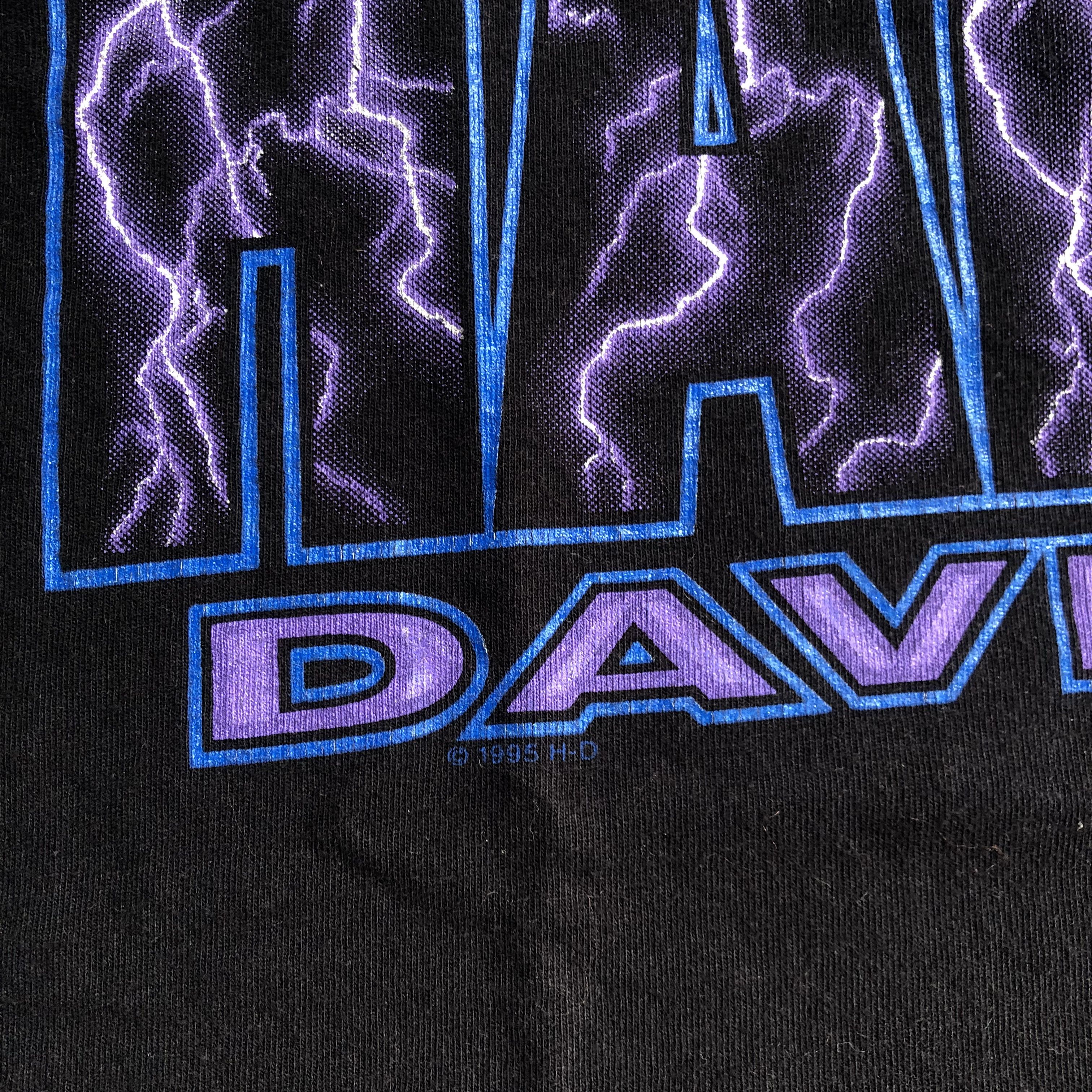 Harley Davidson Harley Davidson Lightning Vintage Tee 1995 Size US S / EU 44-46 / 1 - 4 Thumbnail