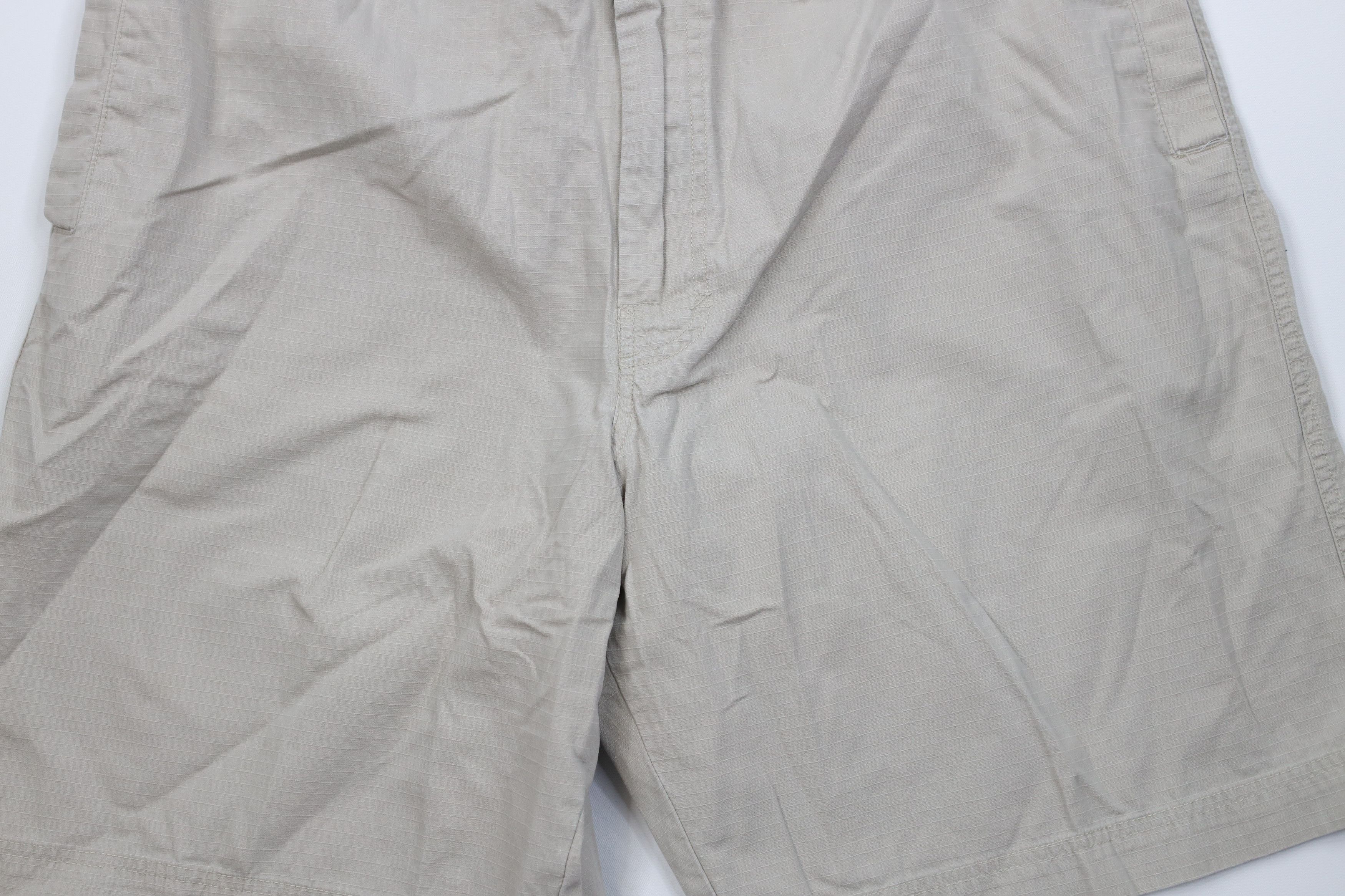 Gap Vintage Y2K 2001 Gap Above Knee Ripstop Cargo Shorts Beige Size US 36 / EU 52 - 3 Thumbnail