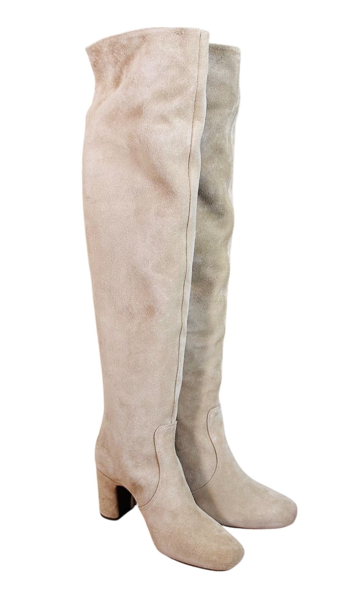Rouje Violetta Suede Leather Boots in Cappuccino color Size US 6 / IT 36 - 3 Thumbnail