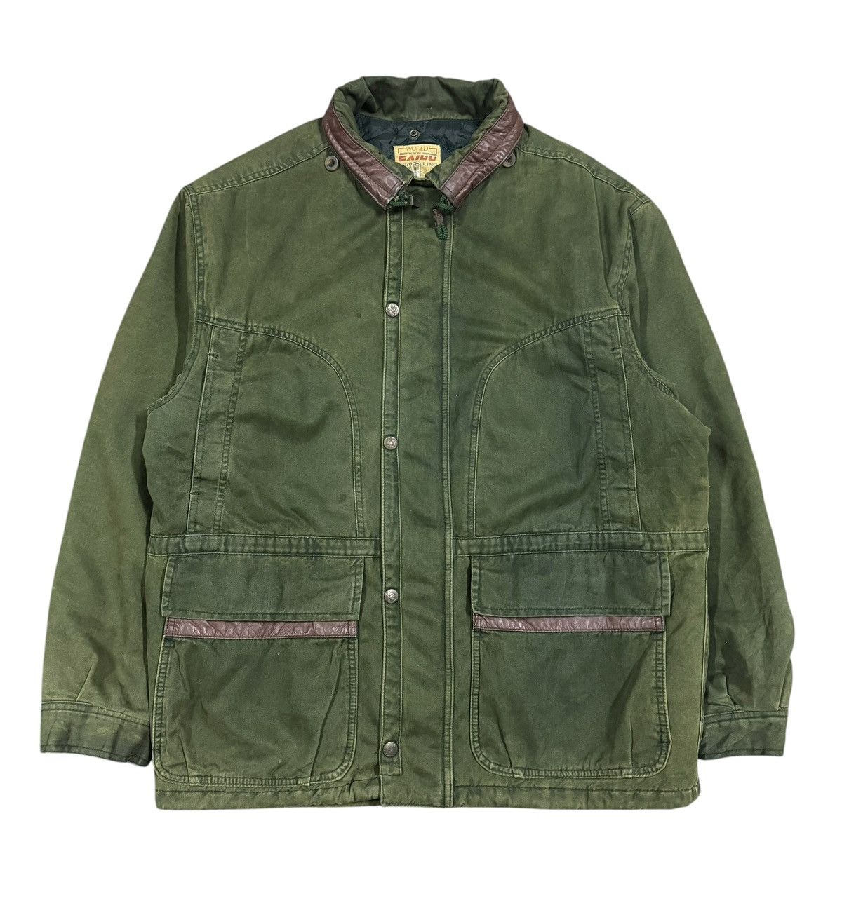 Vintage Vtg🔥80’s World Exigo Traveling Barn Cotton Padded Jacket Size US XL / EU 56 / 4 - 1 Thumbnail