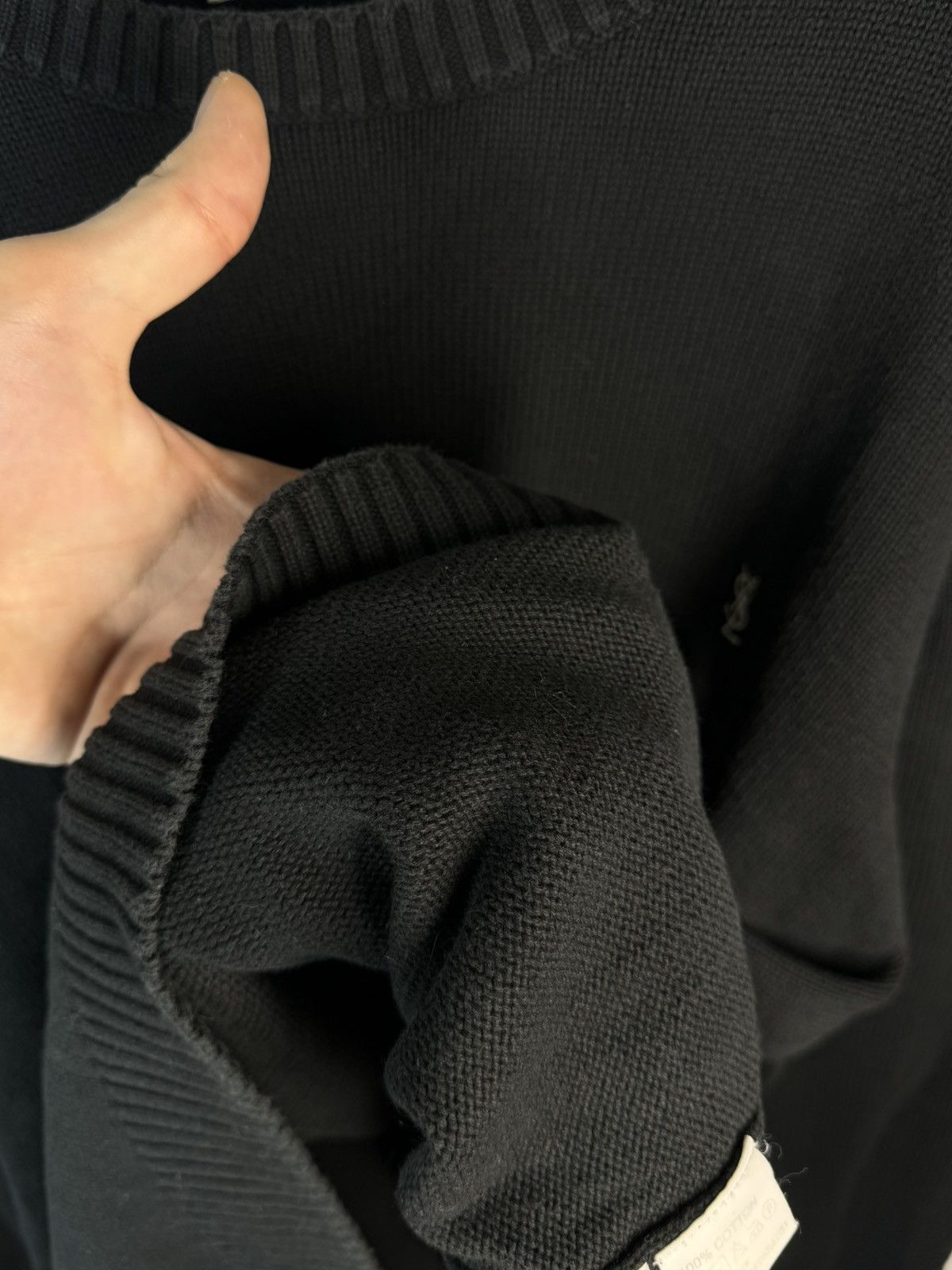 Yves Saint Laurent Black YSL Sweater Knit Yves Saint Laurent Sweater Size US XXL / EU 58 / 5 - 8 Thumbnail