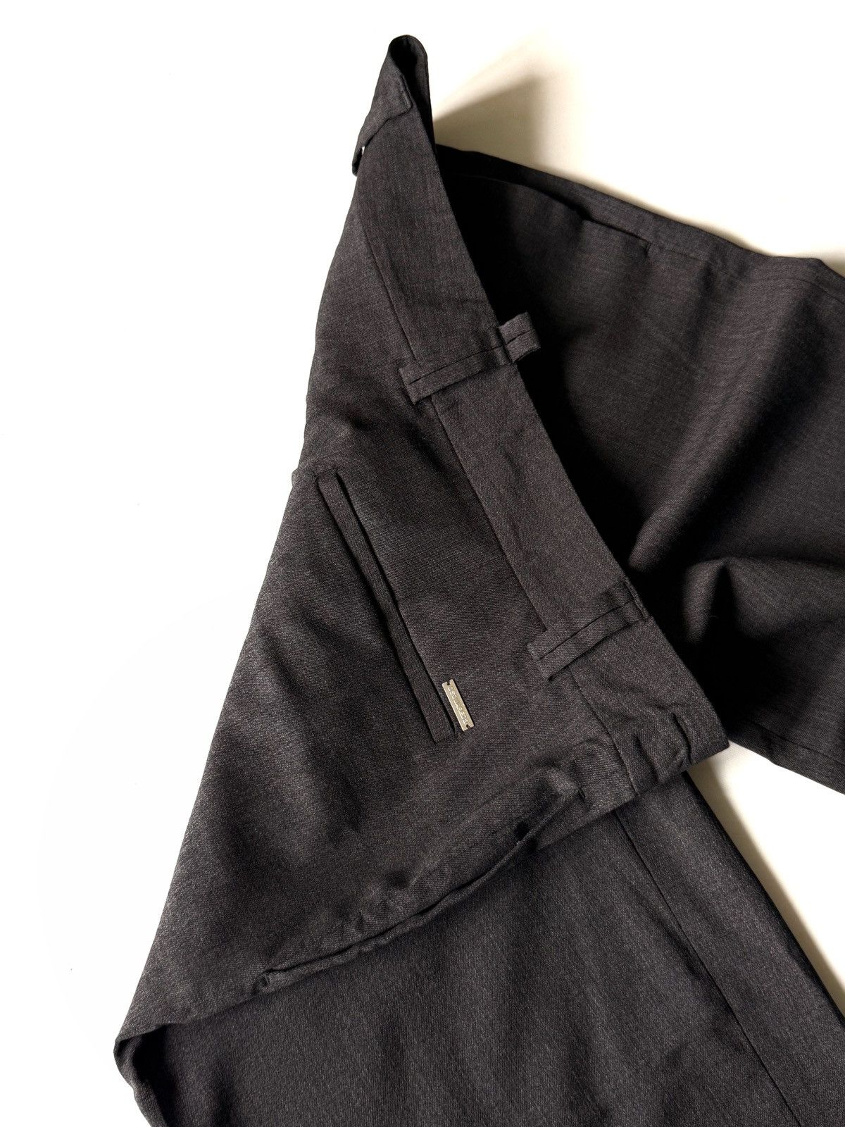 Dsquared2 Dsquared2 Wide Leg Cropped Wool Trousers Gray Men’s Size 42 Size US 32 / EU 48 - 4 Thumbnail