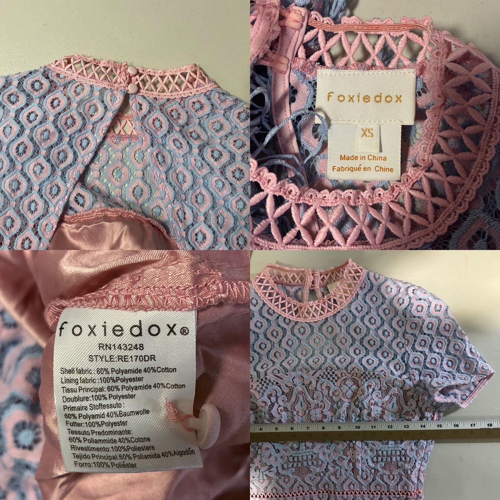 Anthropologie VINTAGE Foxiedox Dress? Size XS / US 0-2 / IT 36-38 - 8 Thumbnail