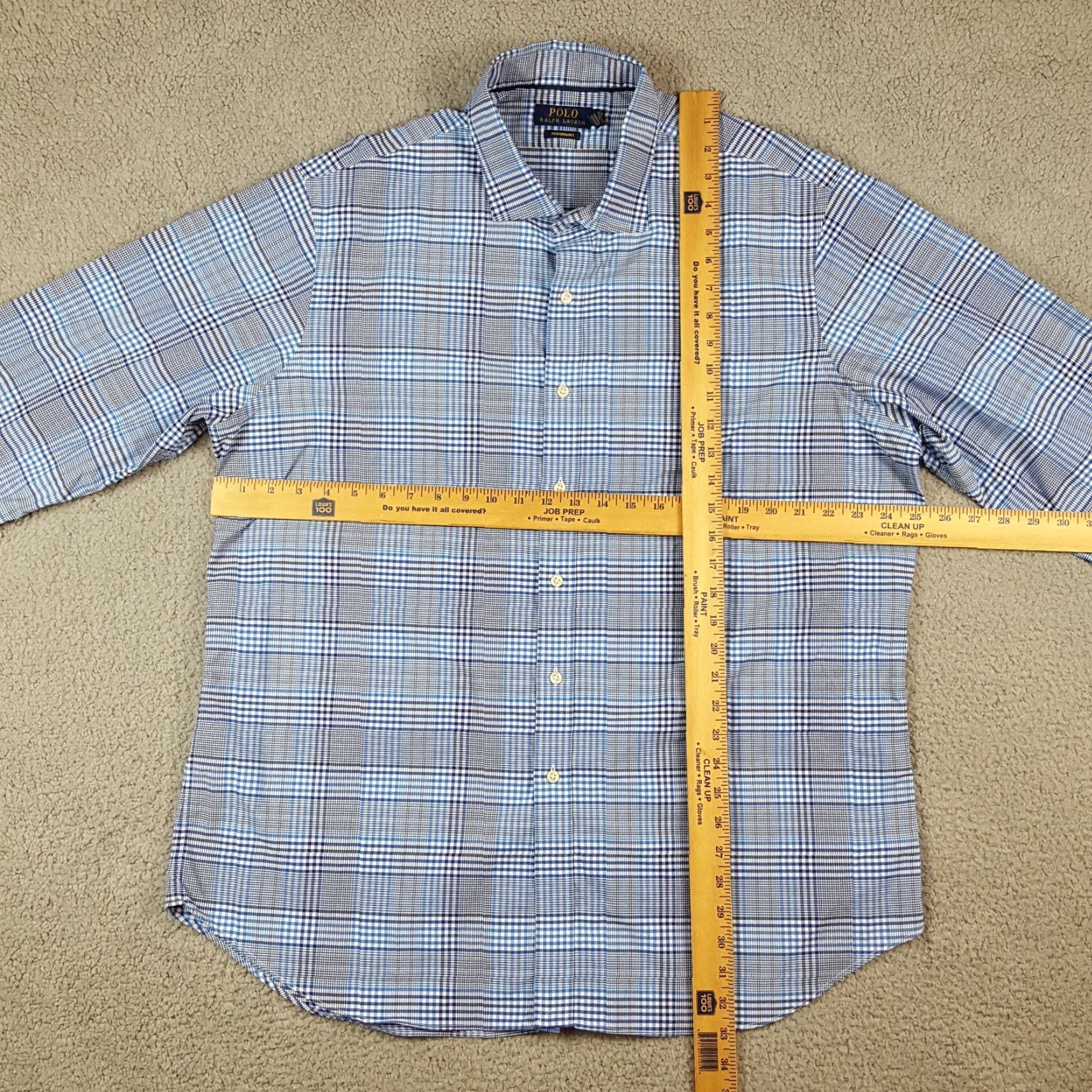 Polo Ralph Lauren Vintage Polo Ralph Lauren Men's Size 2XL Plaid Button-Up Shirt Collared Casual Preppy 90s Blue Size US XXL / EU 58 / 5 - 6 Thumbnail
