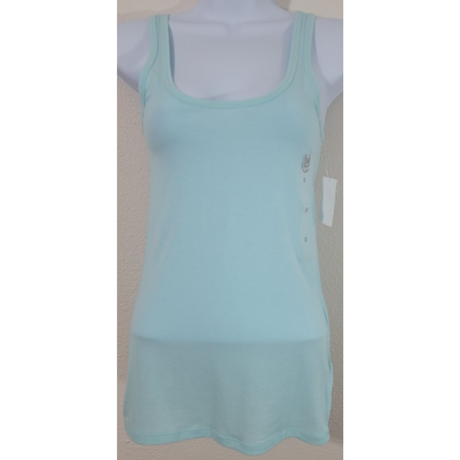 Other SO Teal Marled Scoop Neck So Perfect Tank Top Small NWT Size S / US 4 / IT 40 - 1 Thumbnail