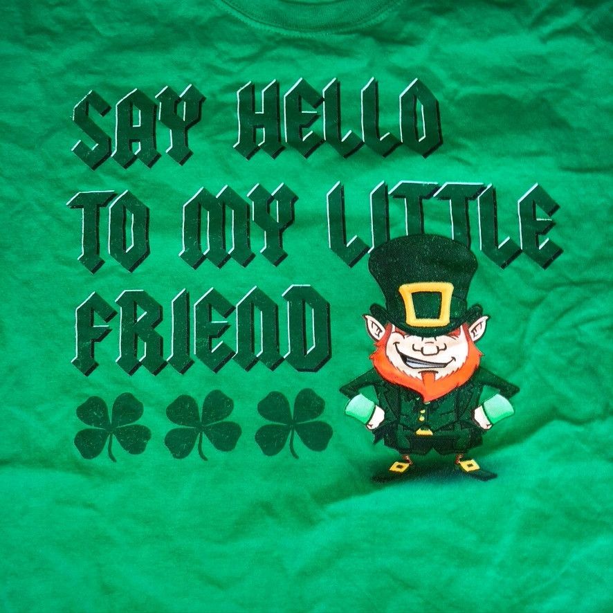 Gildan Say Hello To My Friend Irish Men's T-shirt Size M Size US M / EU 48-50 / 2 - 3 Thumbnail