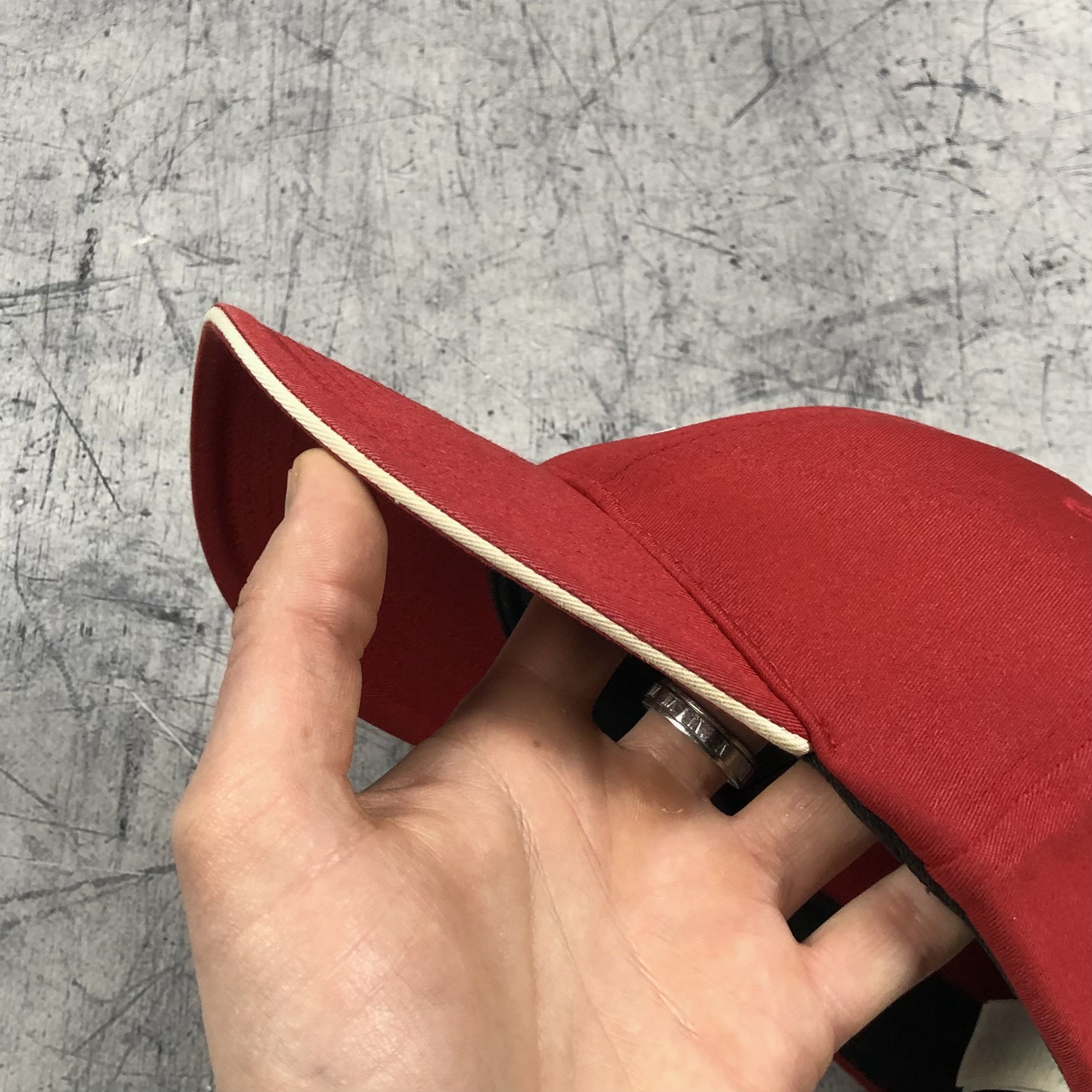 Nike Vintage Nike Volume Rubber Logo Cortez Cap drill Size ONE SIZE - 9 Thumbnail
