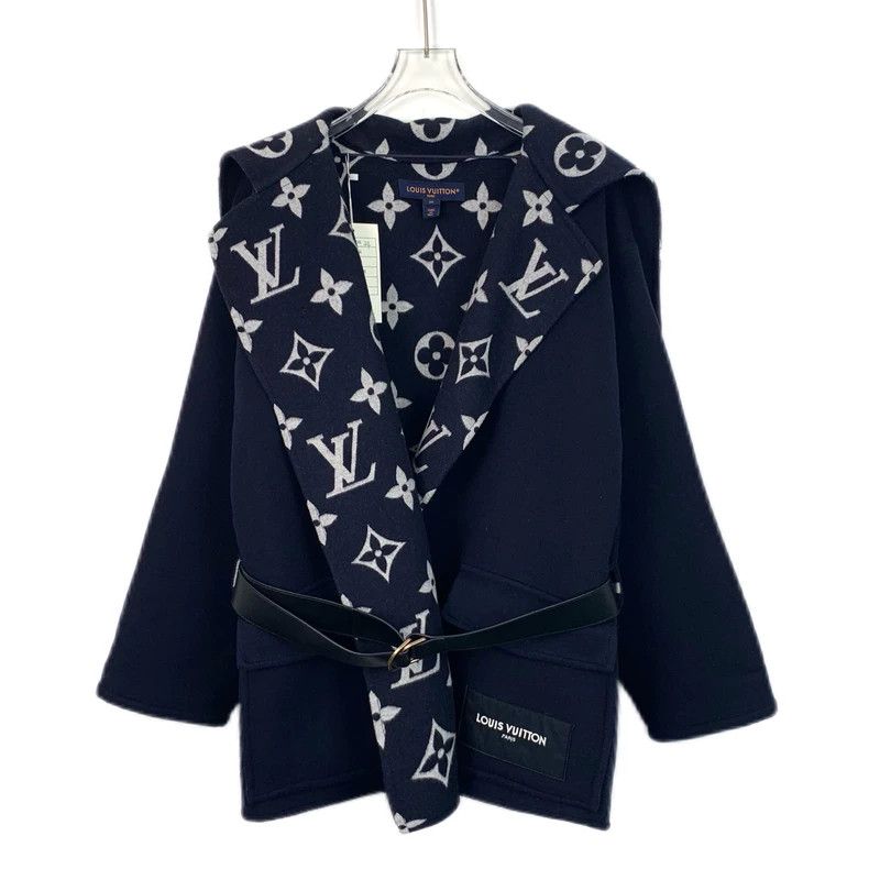 Louis Vuitton Louis Vuitton 23 blue presbyopic full print wrap coat Size XXS / US 00 / IT 34 - 1 Thumbnail