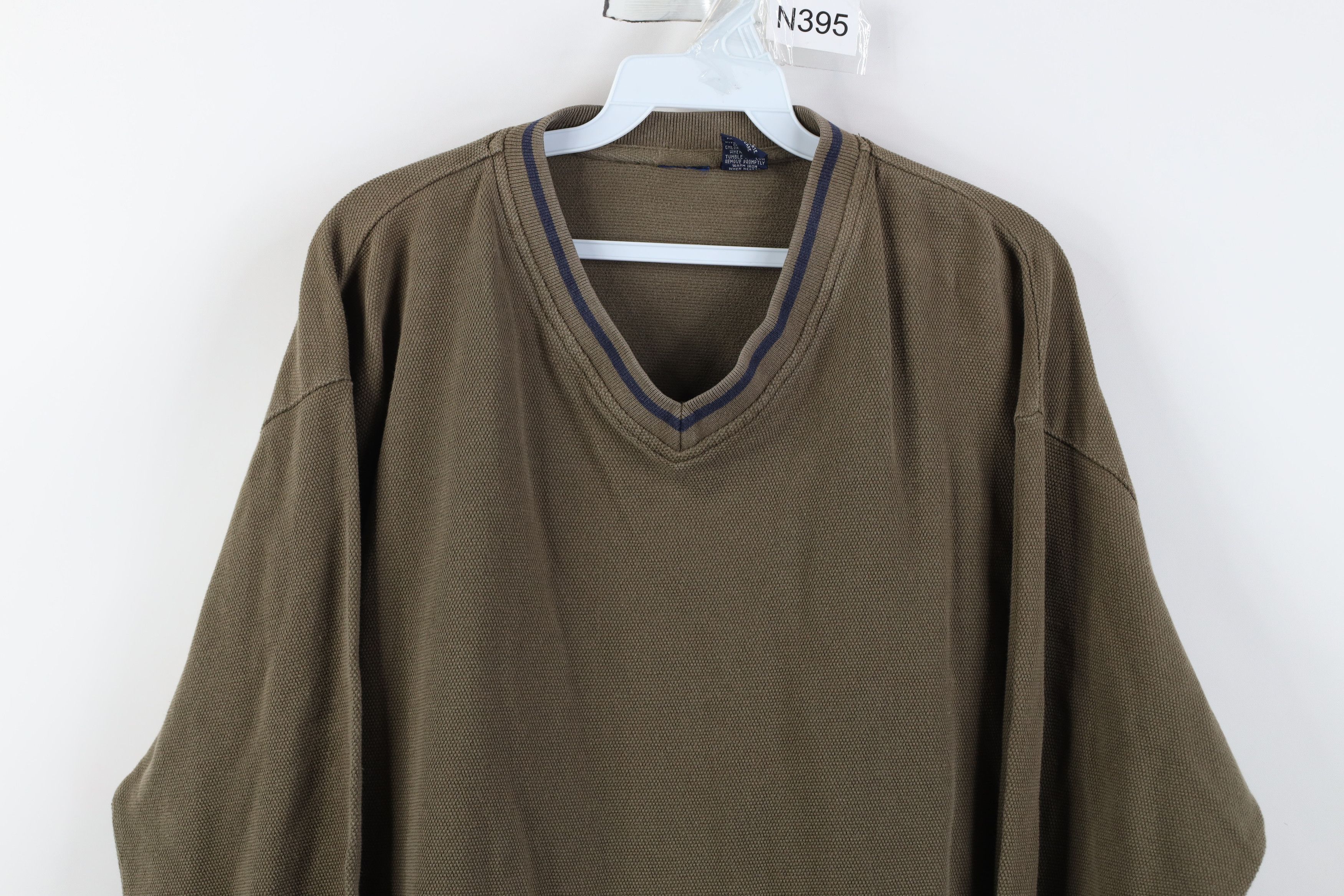Vintage Vintage 90s Streetwear Thermal Knit Long Sleeve T-Shirt Size US L / EU 52-54 / 3 - 2 Thumbnail