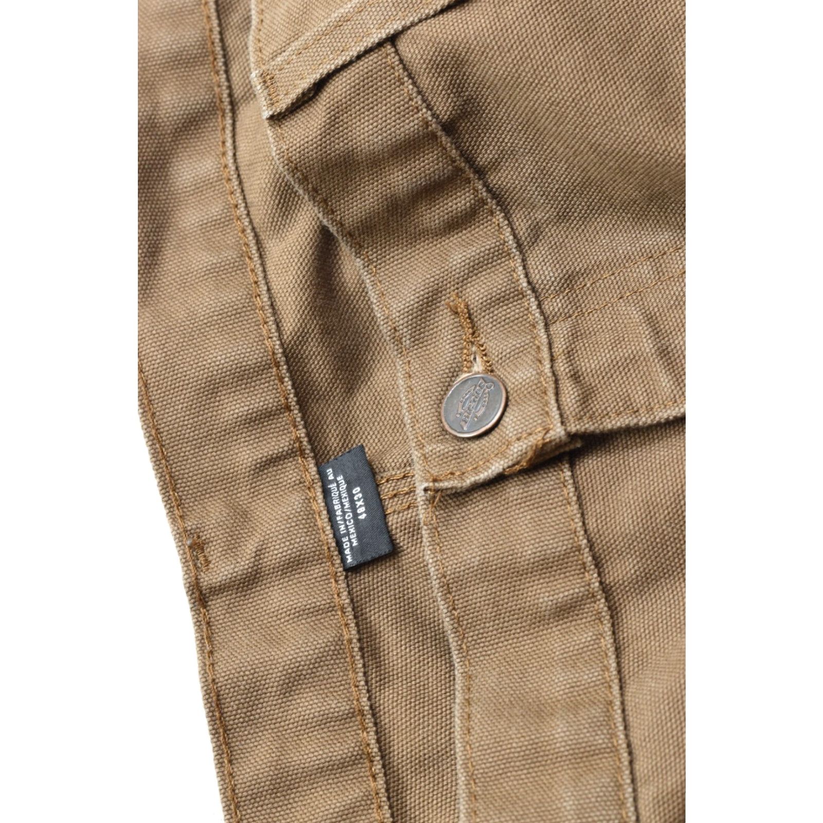 Dickies Dickies Men's Brown Duck Canvas Carpenter Pants Size 48x30 Regular Loose Fit Workwear Straight Leg Mens Brown 48x30 Size US 32 / EU 48 - 6 Thumbnail
