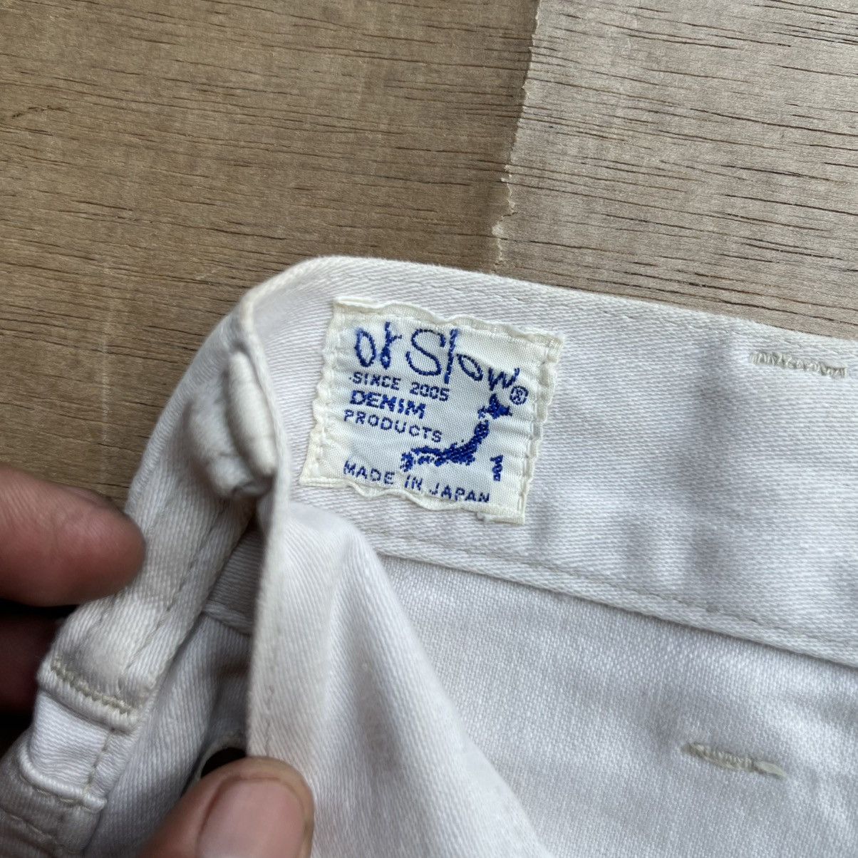 Japanese Brand × Junya Watanabe × Orslow ORSLOW BROKEN WHITE DENIM VINTAGE 00s Size US 30 / EU 46 - 3 Thumbnail