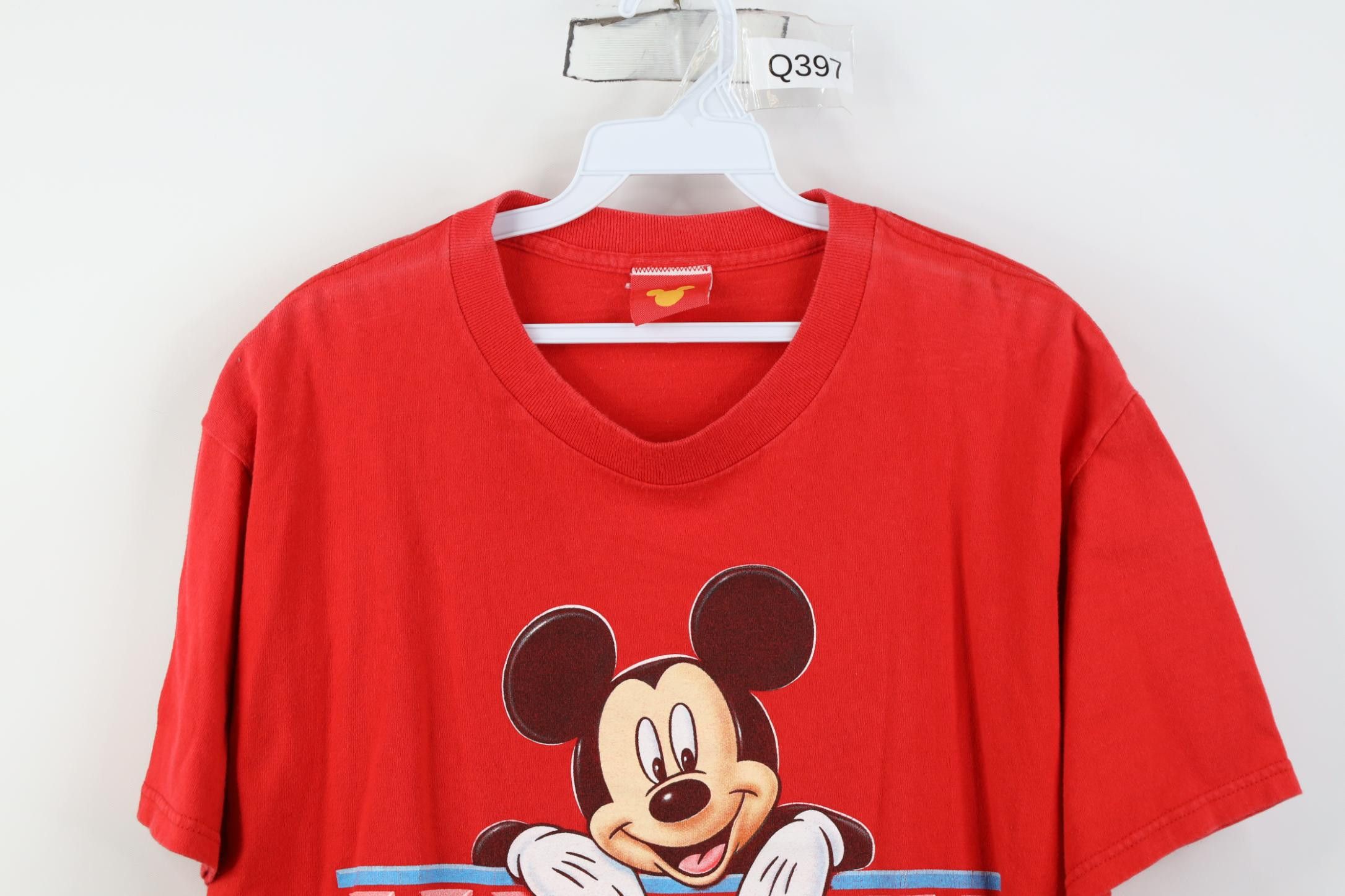 Disney Vintage 90s Disney Spell Mickey Mouse Florida T-Shirt Red Size US M / EU 48-50 / 2 - 2 Thumbnail