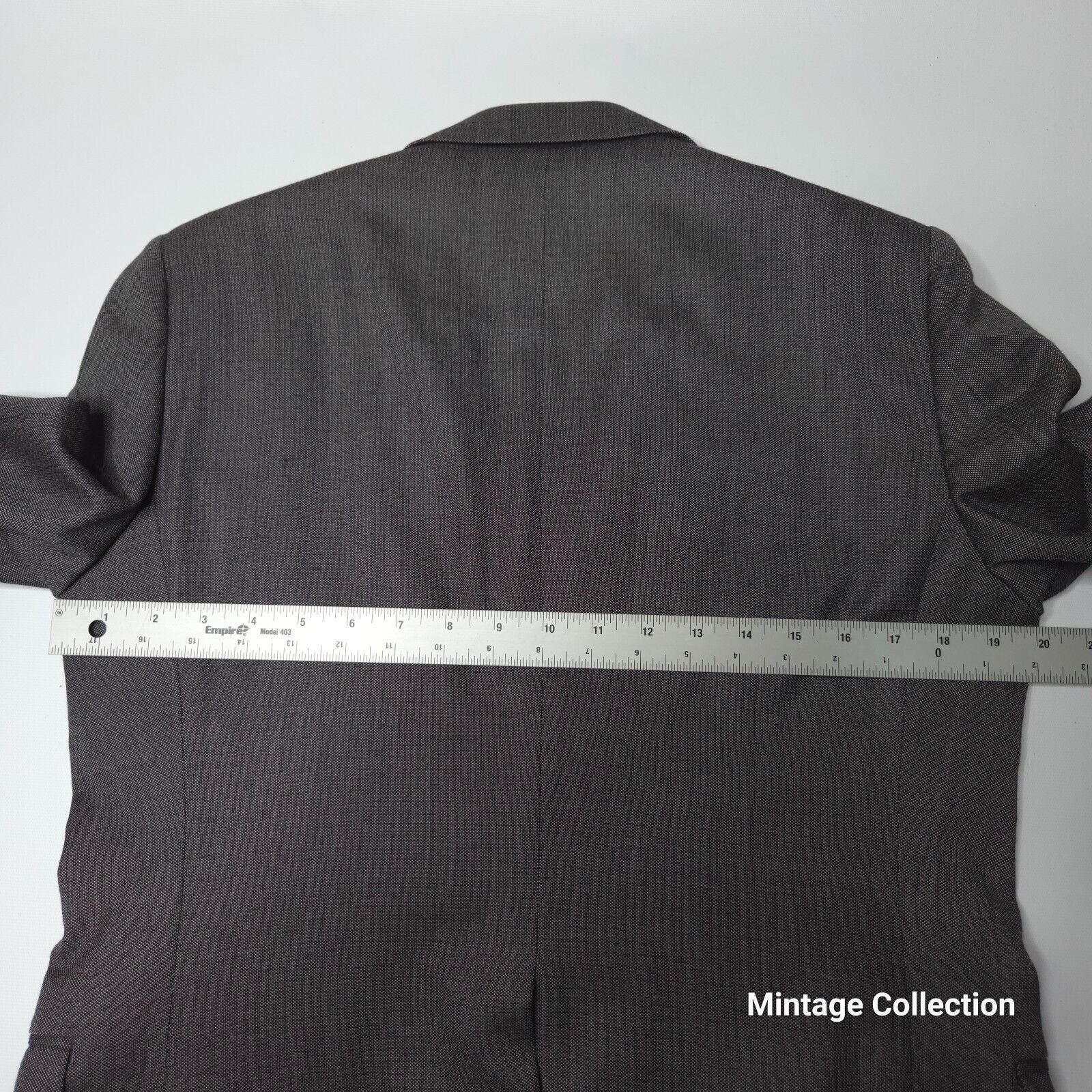 Burberry VINTAGE BURBERRYS TAILORED IN JAPAN 100% WOOL GRAY COAT 40T Size 40L - 12 Thumbnail