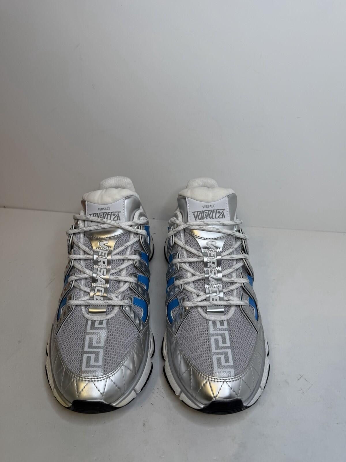 Versace Versace Trigreca Sneakers Silver Blue Grey EU 41 US 8 Size US 8 / EU 41 - 2 Thumbnail