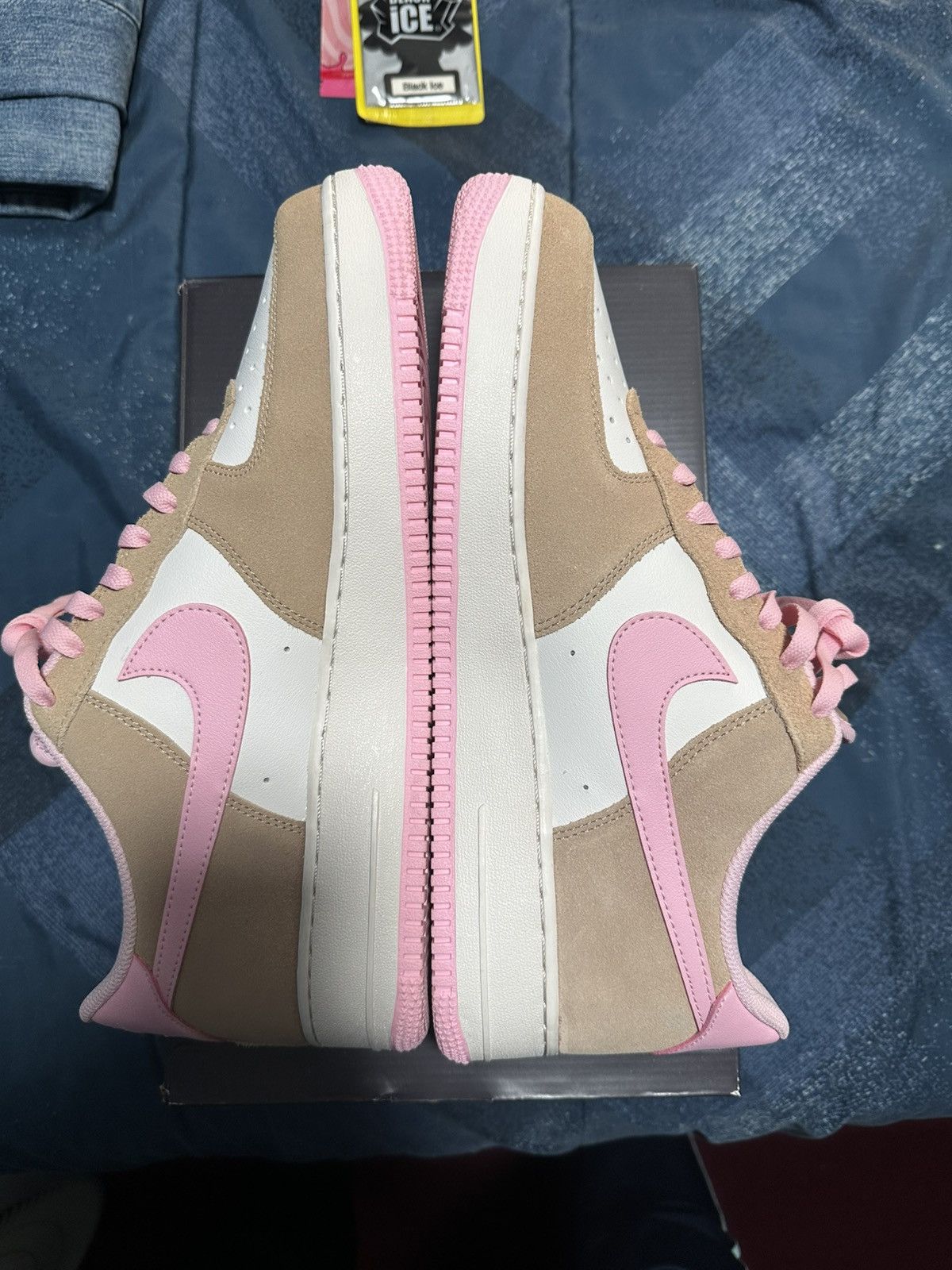 Nike NIKE AIR FORCE 1 PINK & TAN Size US 12.5 / EU 45-46 - 7 Thumbnail