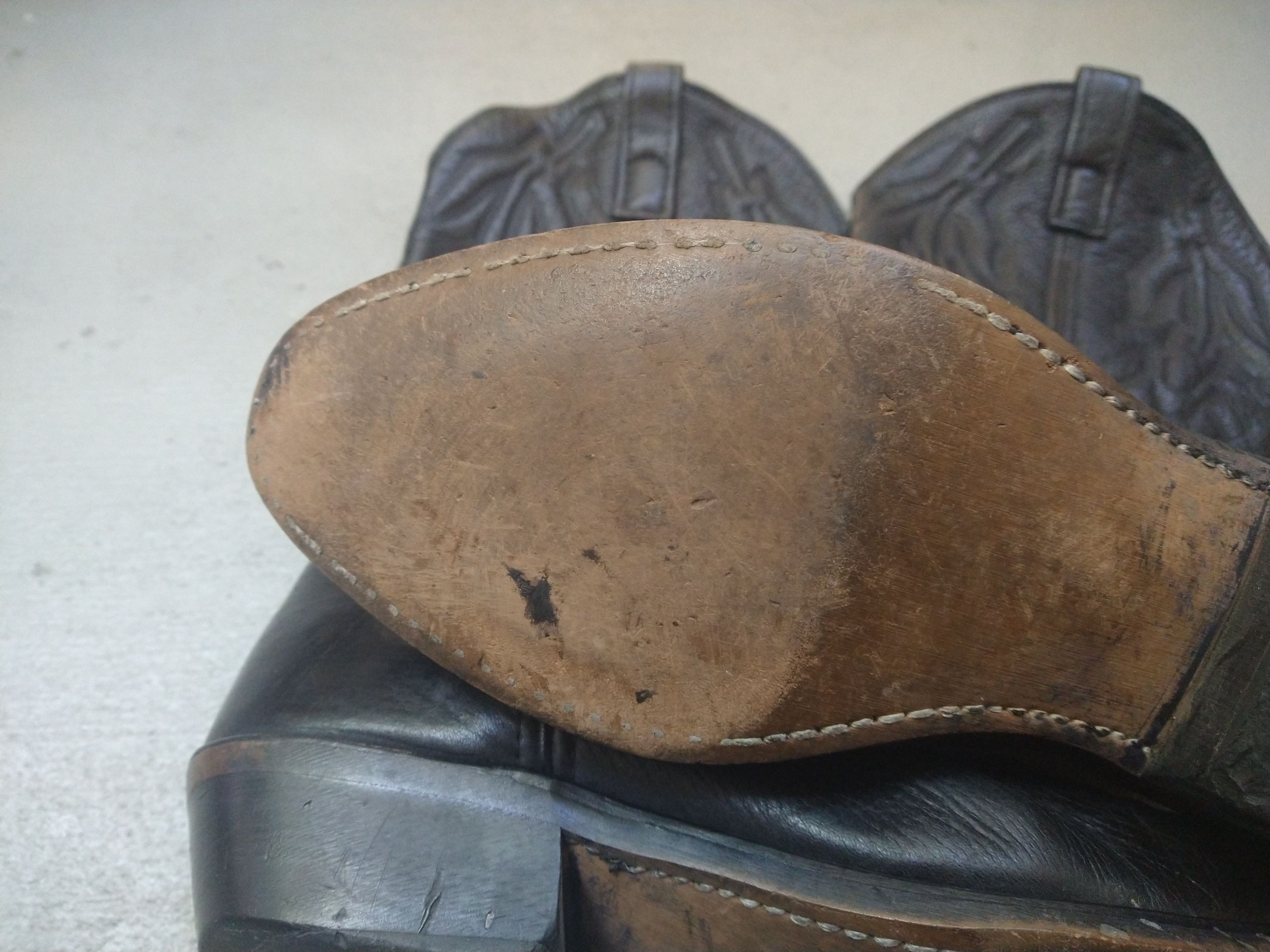 Genuine Leather × Vintage Vintage Laredo Cowboy Boots Size 8.5 D Black Leather Western Size US 8.5 / EU 41-42 - 16 Thumbnail