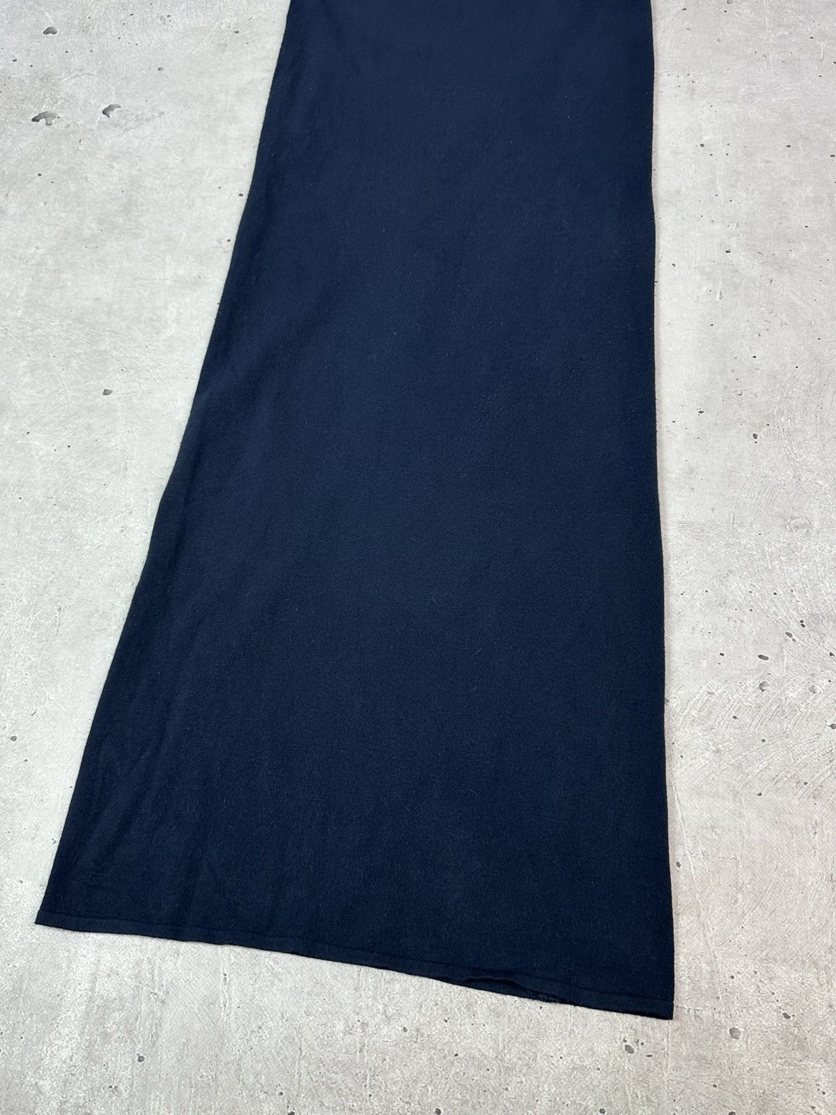 Sarah Pacini Sarah Pacini Angora Collar Blue Straight Sleeveless Dress Size ONE SIZE - 2 Thumbnail