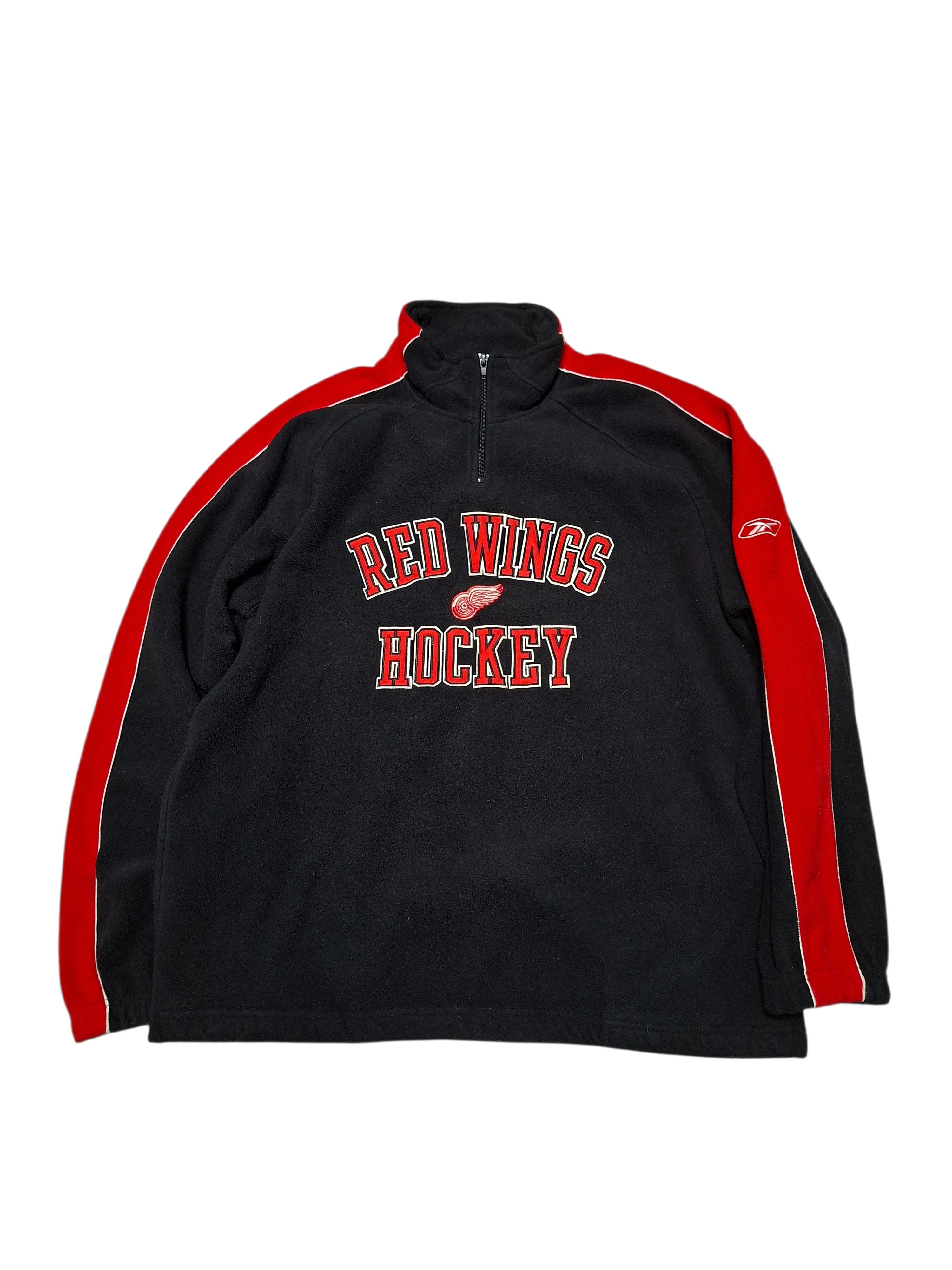Reebok DETROIT RED WINGS VINTAGE NHL CCM FLEECE 1/3 SWEATSHIRT Size US L / EU 52-54 / 3 - 1 Thumbnail