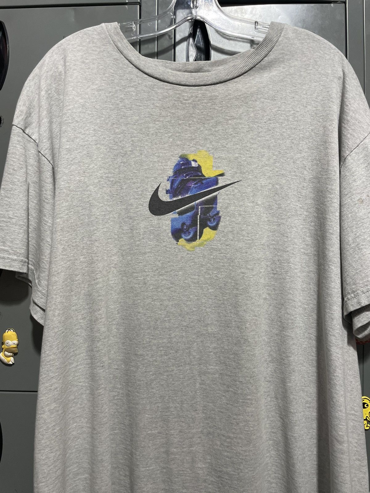 Nike × Vintage Nike Inline Center swoosh 90s tee Rare graphic tee Size US XL / EU 56 / 4 - 2 Thumbnail