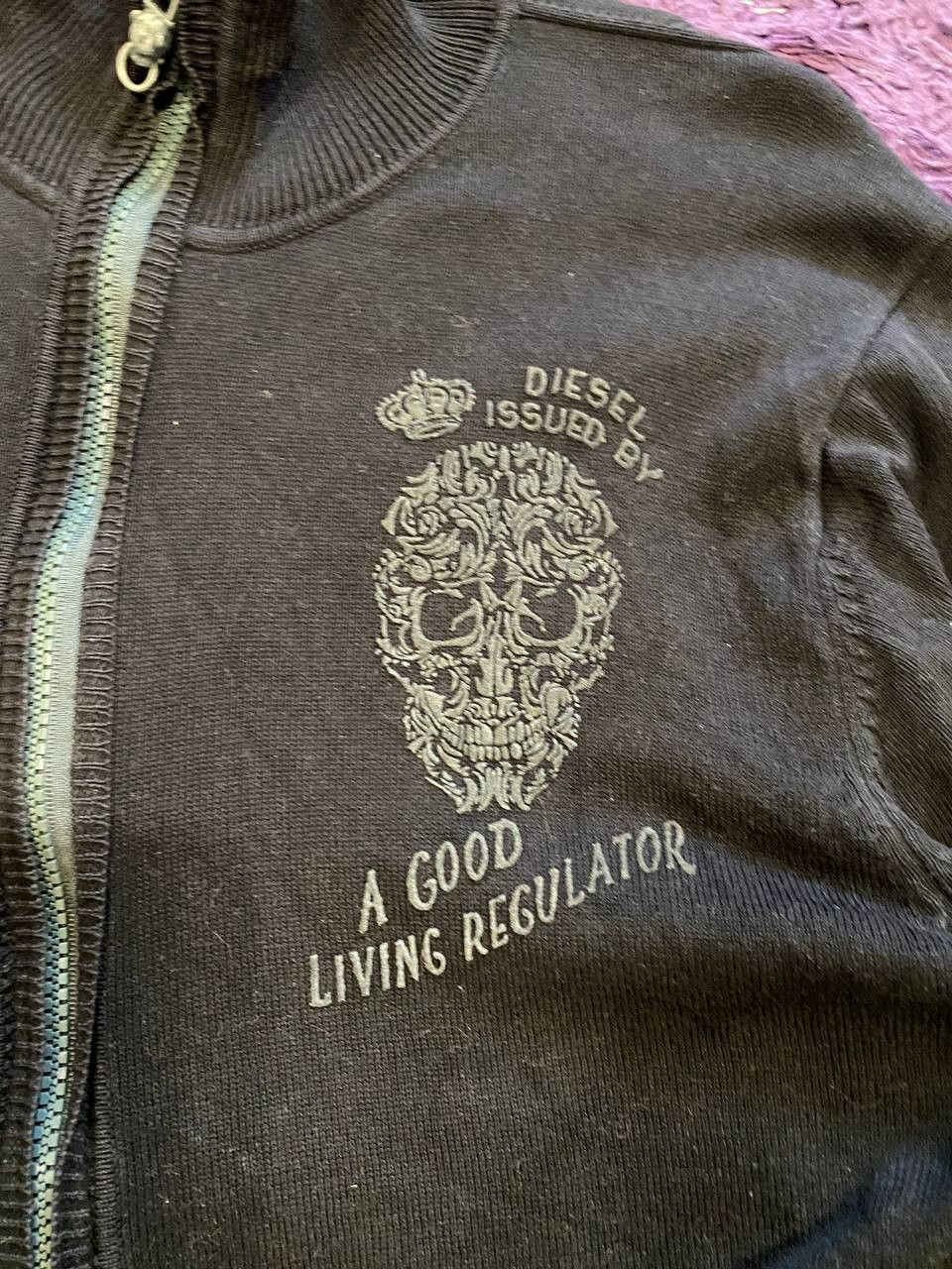 Diesel Vintage DIESEL logo black Y2K Sweatshirts zip Size US S / EU 44-46 / 1 - 4 Thumbnail