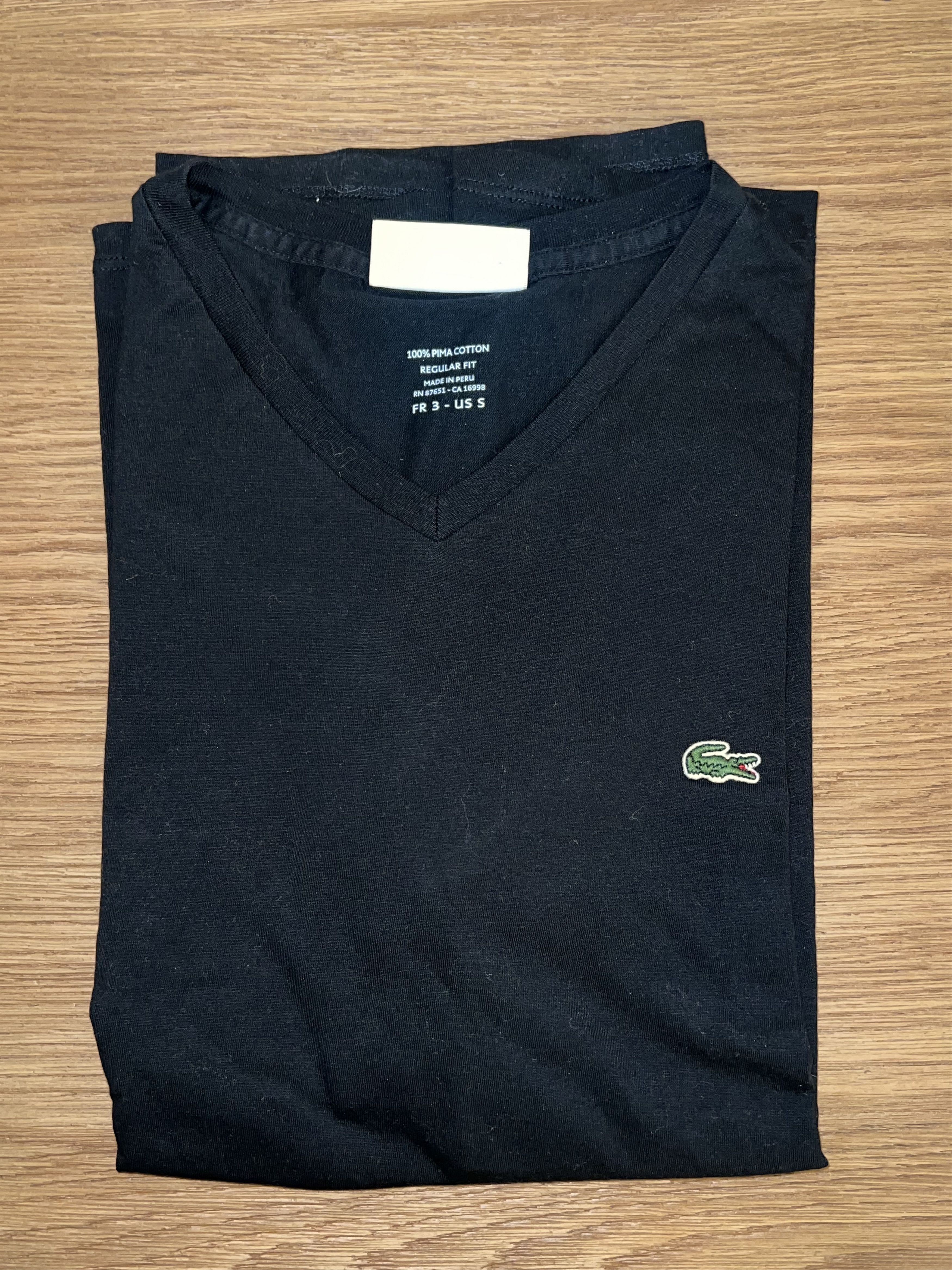 Classic Lacoste V-neck tee