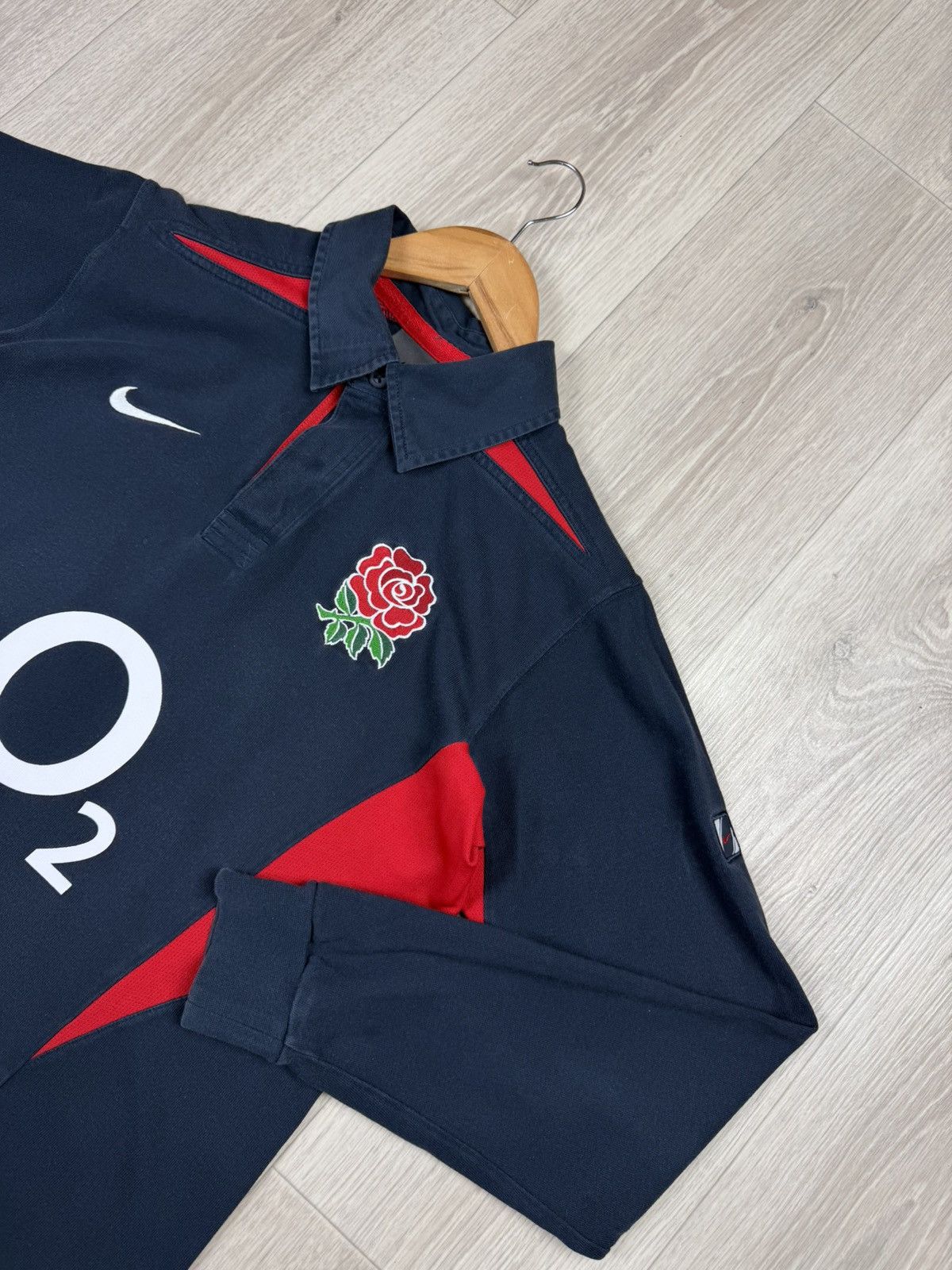 Nike Vintage 90s Nike Rugby England World Cup Winner Jersey Size US M / EU 48-50 / 2 - 2 Thumbnail