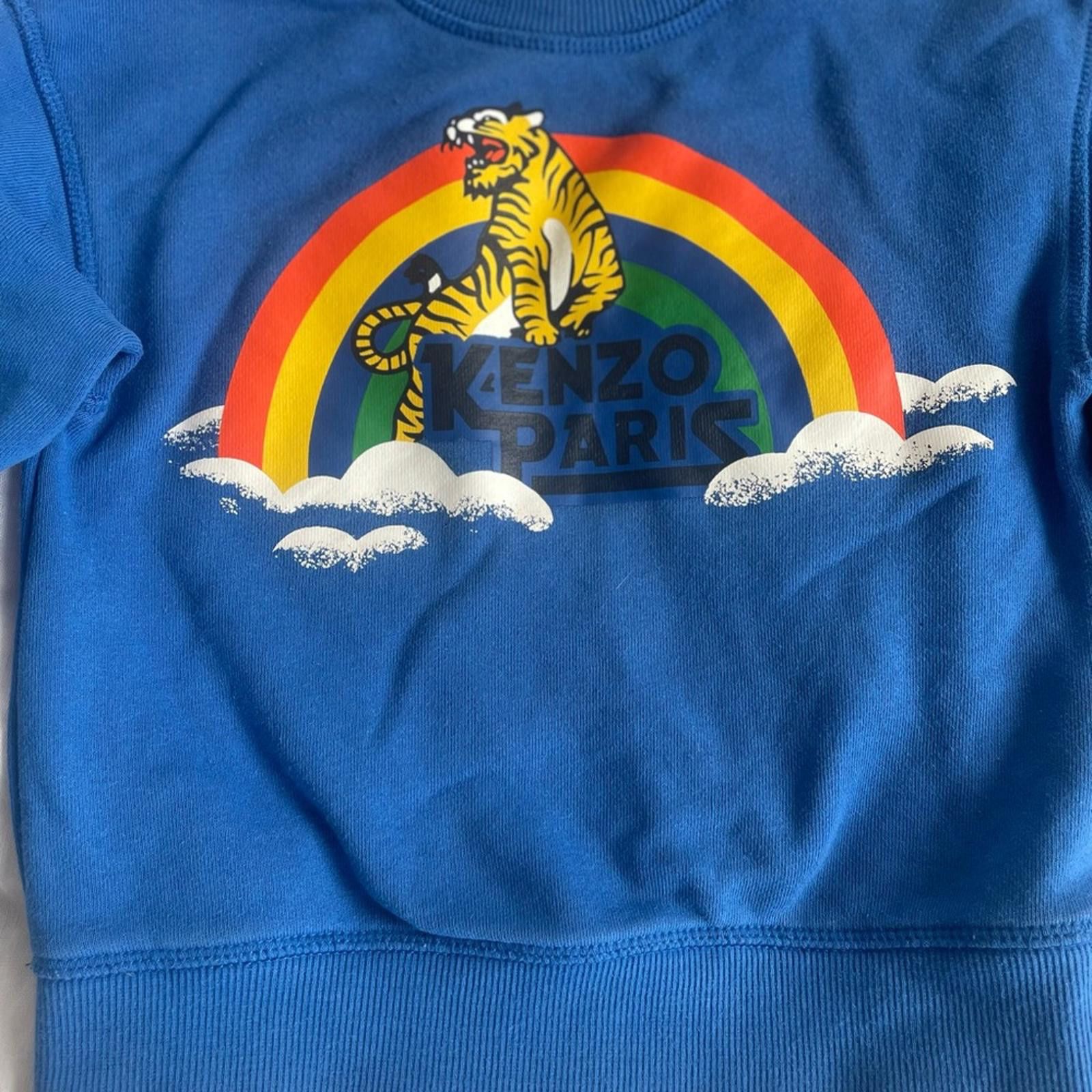 Kenzo Kenzo Kids Rainbow Tiger Sweatshirt Blue Size 4 Size US XXS / EU 40 - 3 Thumbnail